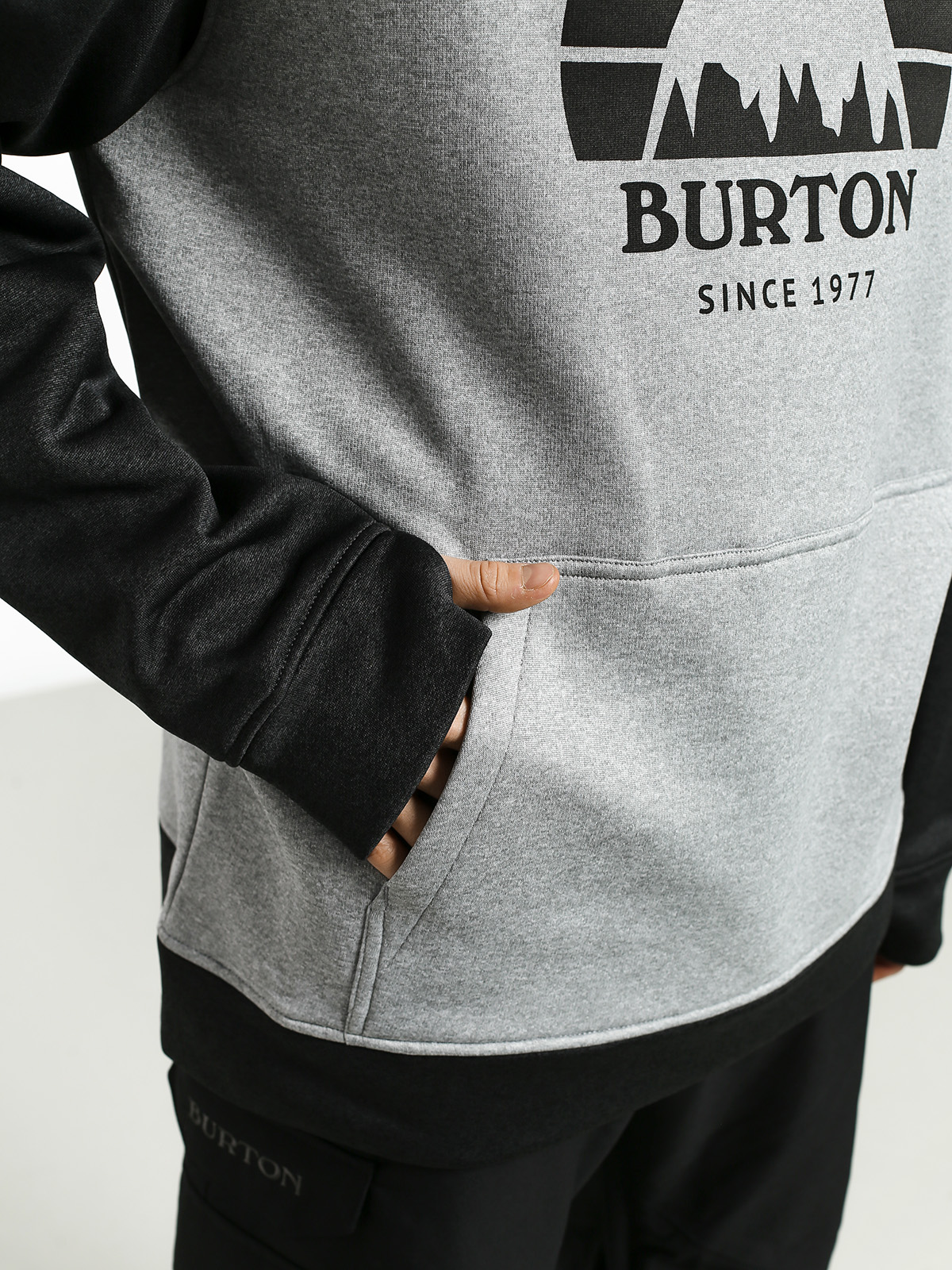 Męska Bluza z kapturem Burton Oak HD (gryhtr/trublk)