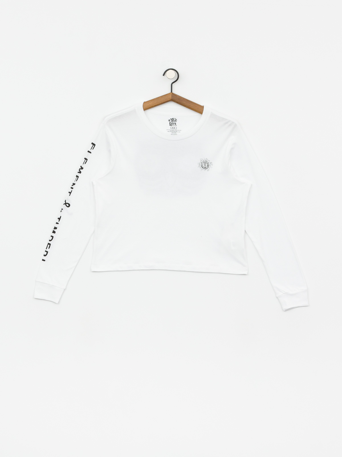 Longsleeve Element Timber Crop Wmn (white)
