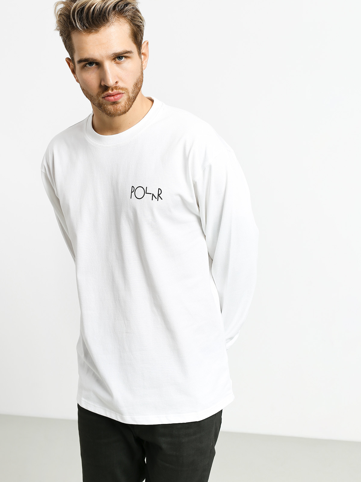 Longsleeve Polar Skate Klez Fill Logo (white)
