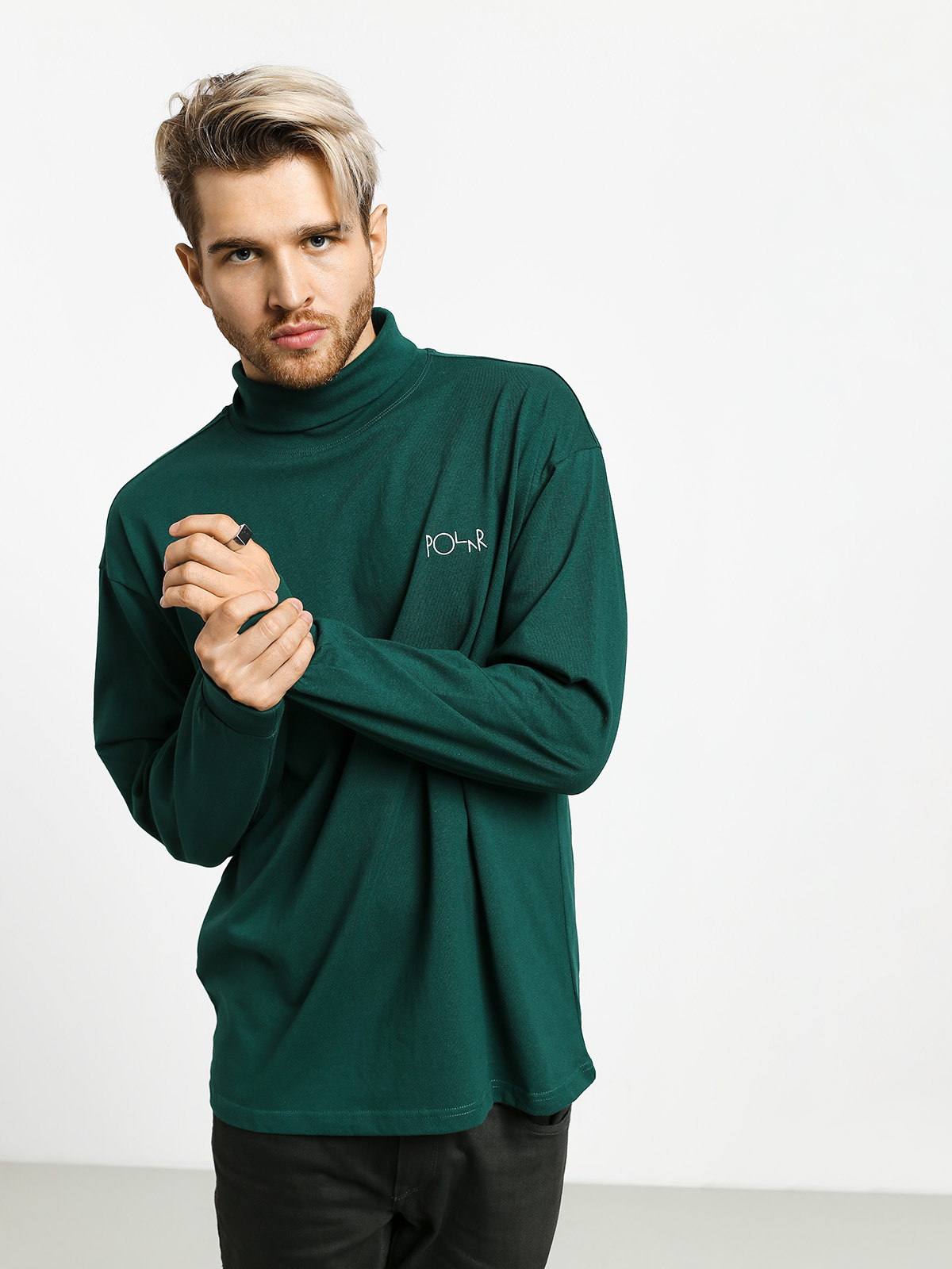 Longsleeve Polar Skate Script Turtleneck (dark green)