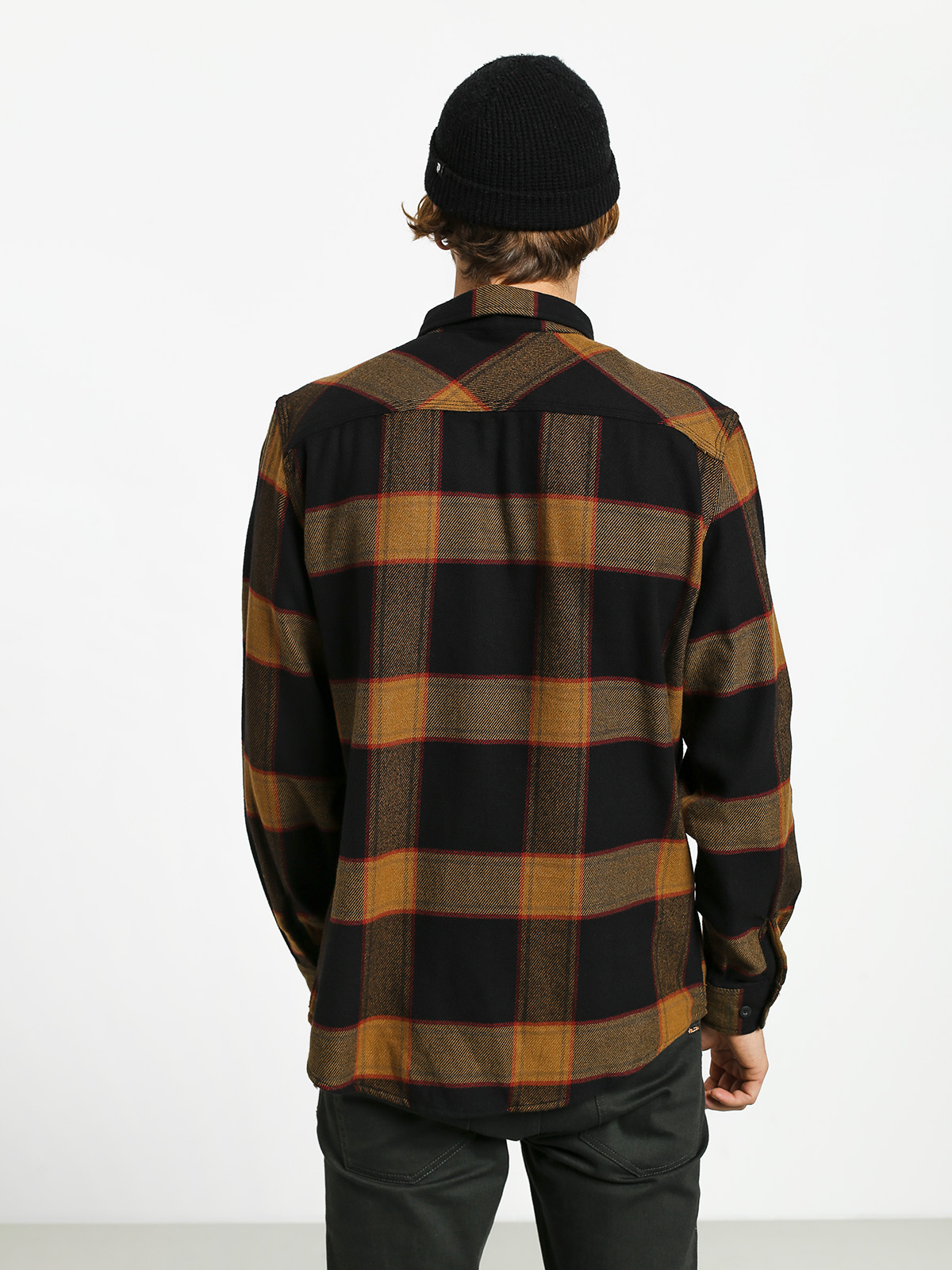 Koszula Brixton Bowery Flannel Ls (black/gold)