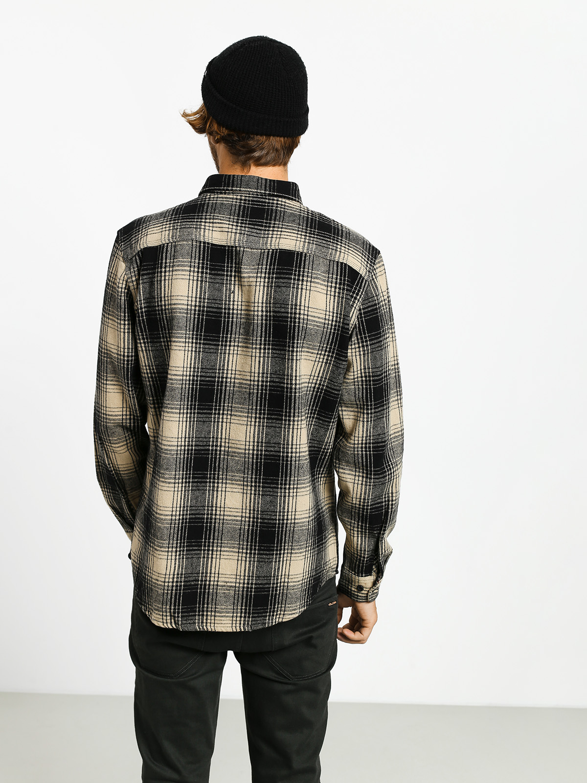 Koszula Brixton Bowery Flannel Ls (black/bone)