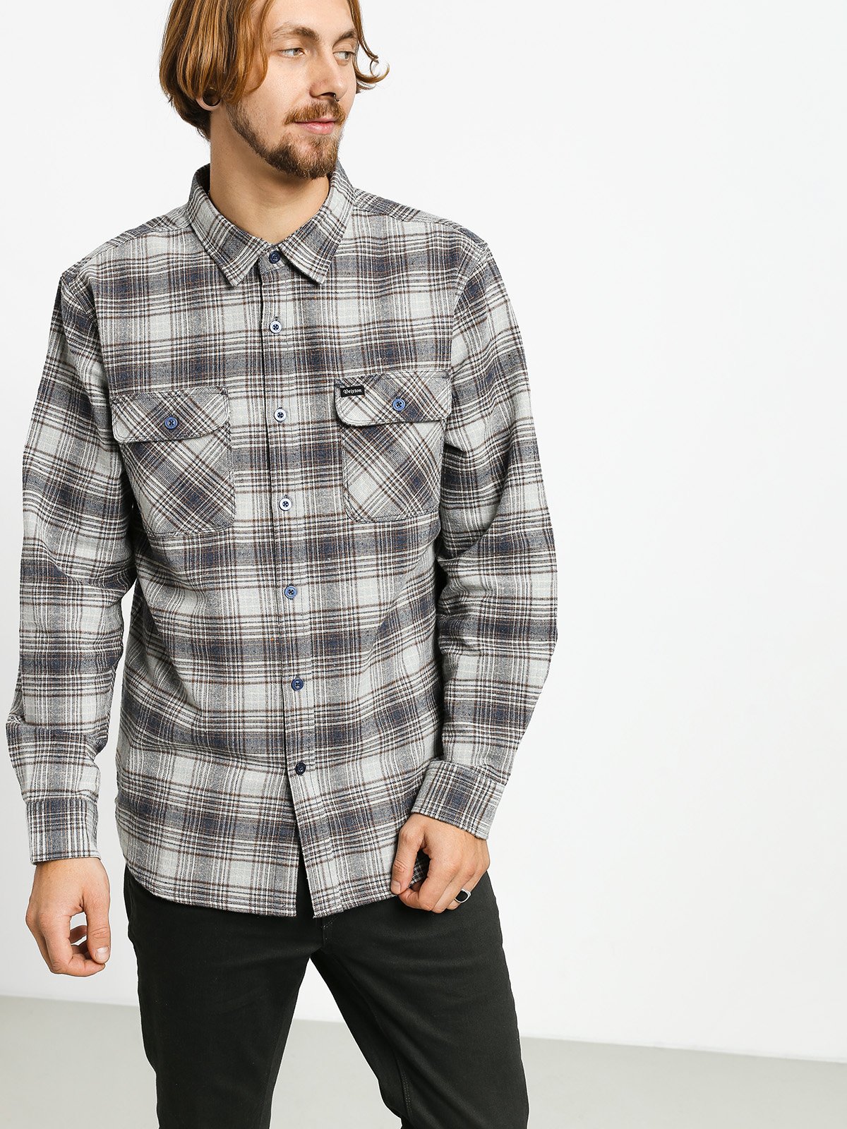 Koszula Brixton Bowery Flannel Ls (twilight blue)