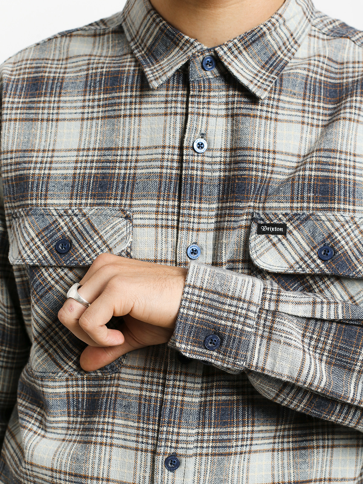 Koszula Brixton Bowery Flannel Ls (twilight blue)