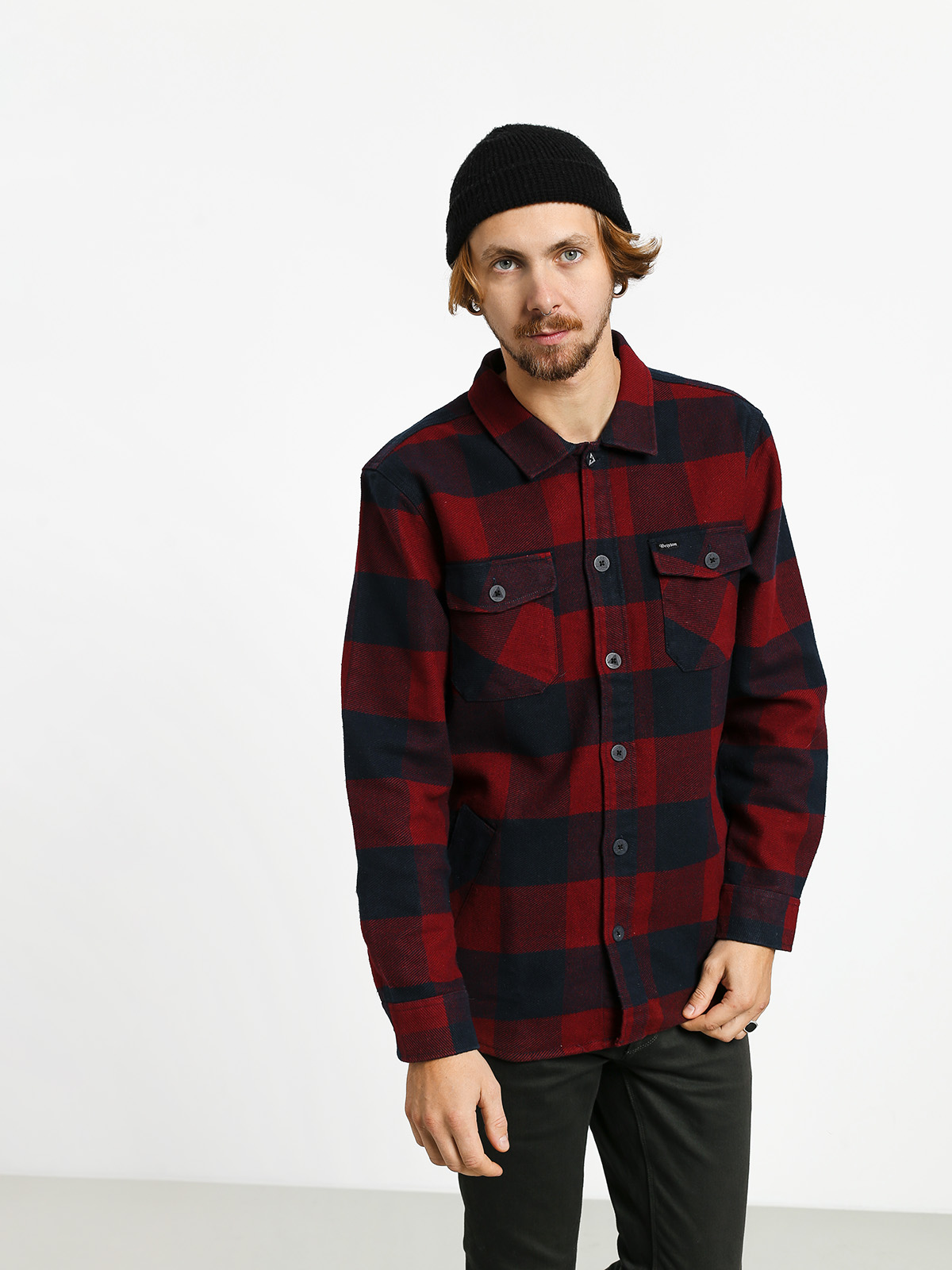 Koszula Brixton Durham Flannel Ls (navy/red)