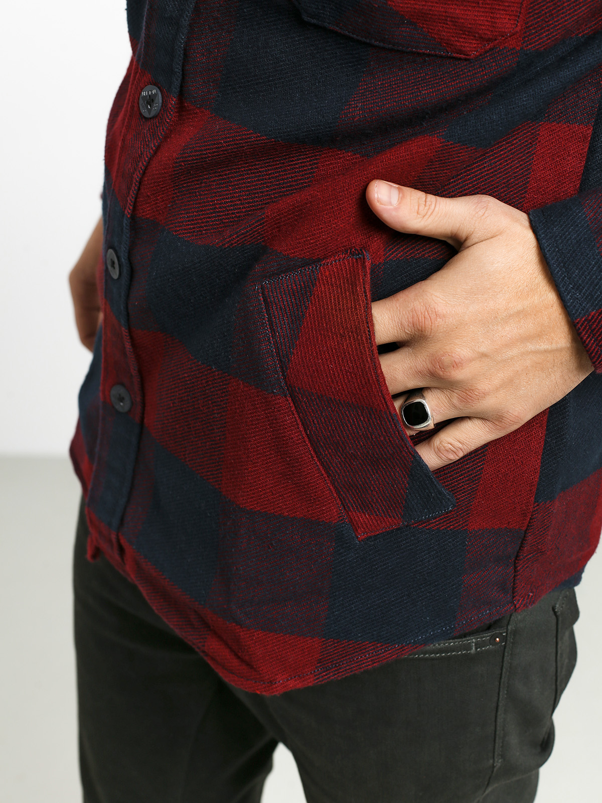 Koszula Brixton Durham Flannel Ls (navy/red)