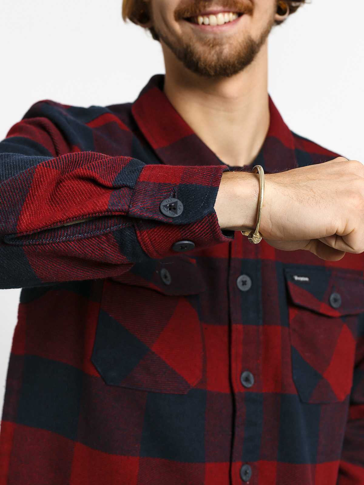 Koszula Brixton Durham Flannel Ls (navy/red)