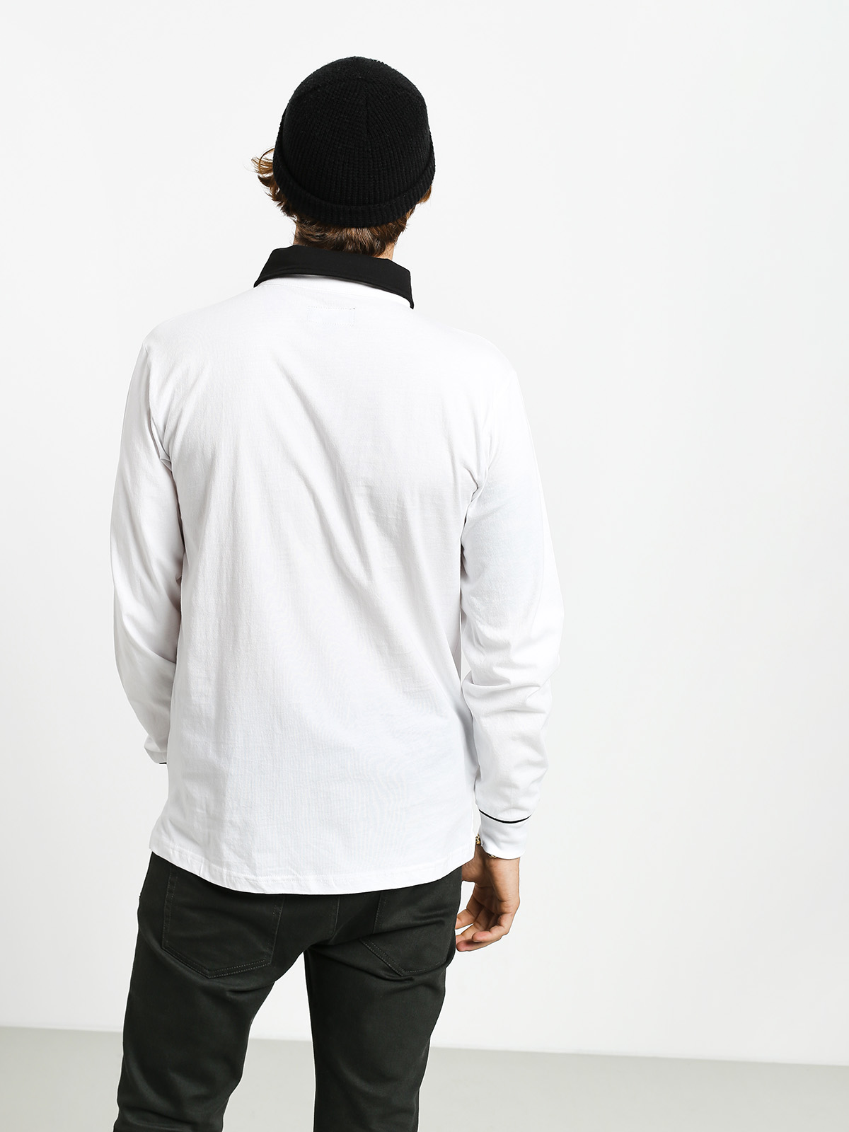 Longsleeve Brixton Carlos Polo (white/black)