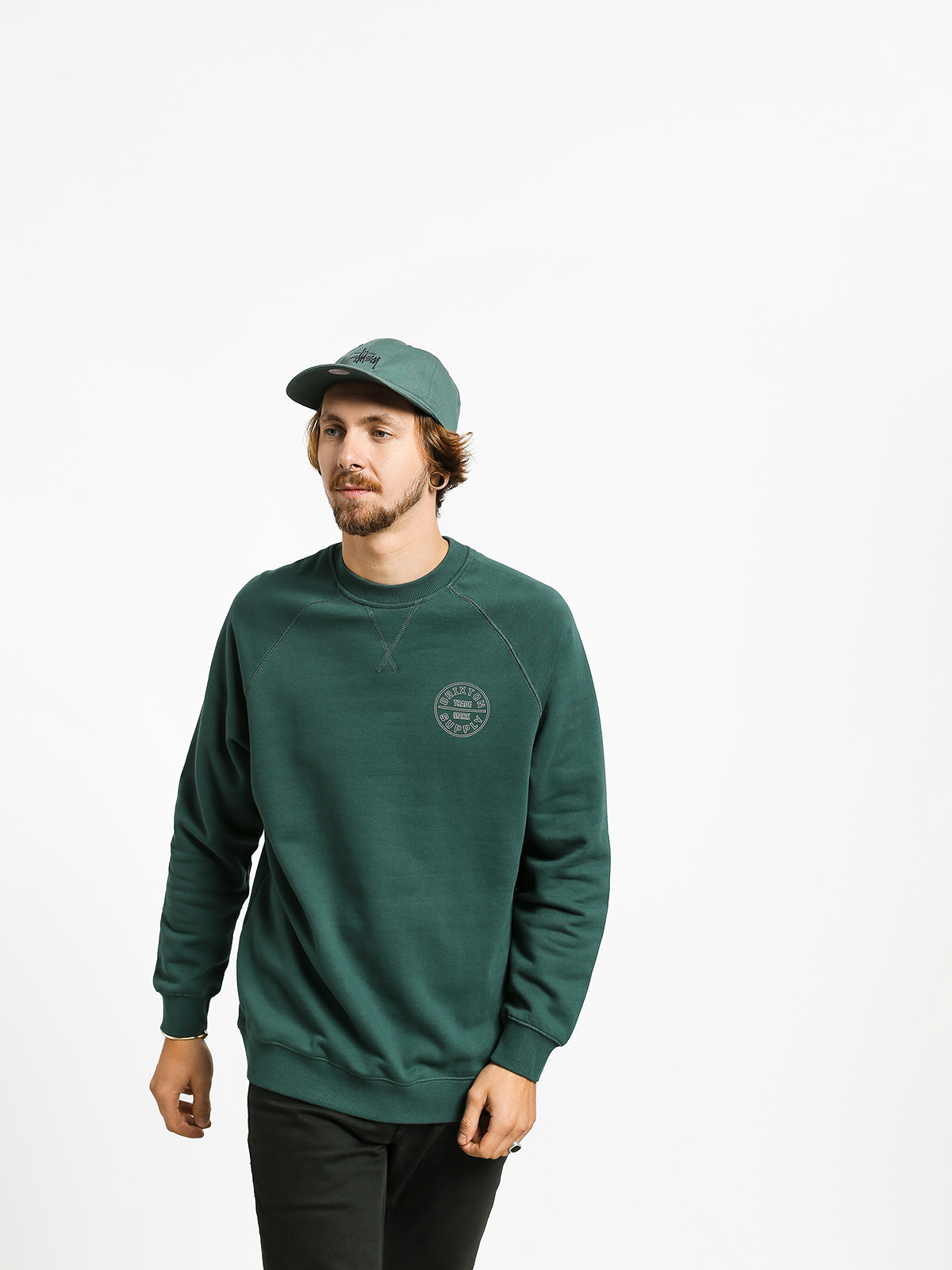 Bluza Brixton Oath Crew (emerald)