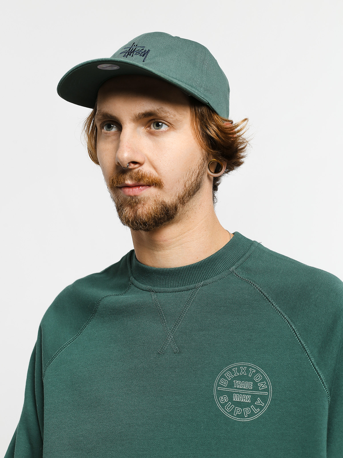 Bluza Brixton Oath Crew (emerald)