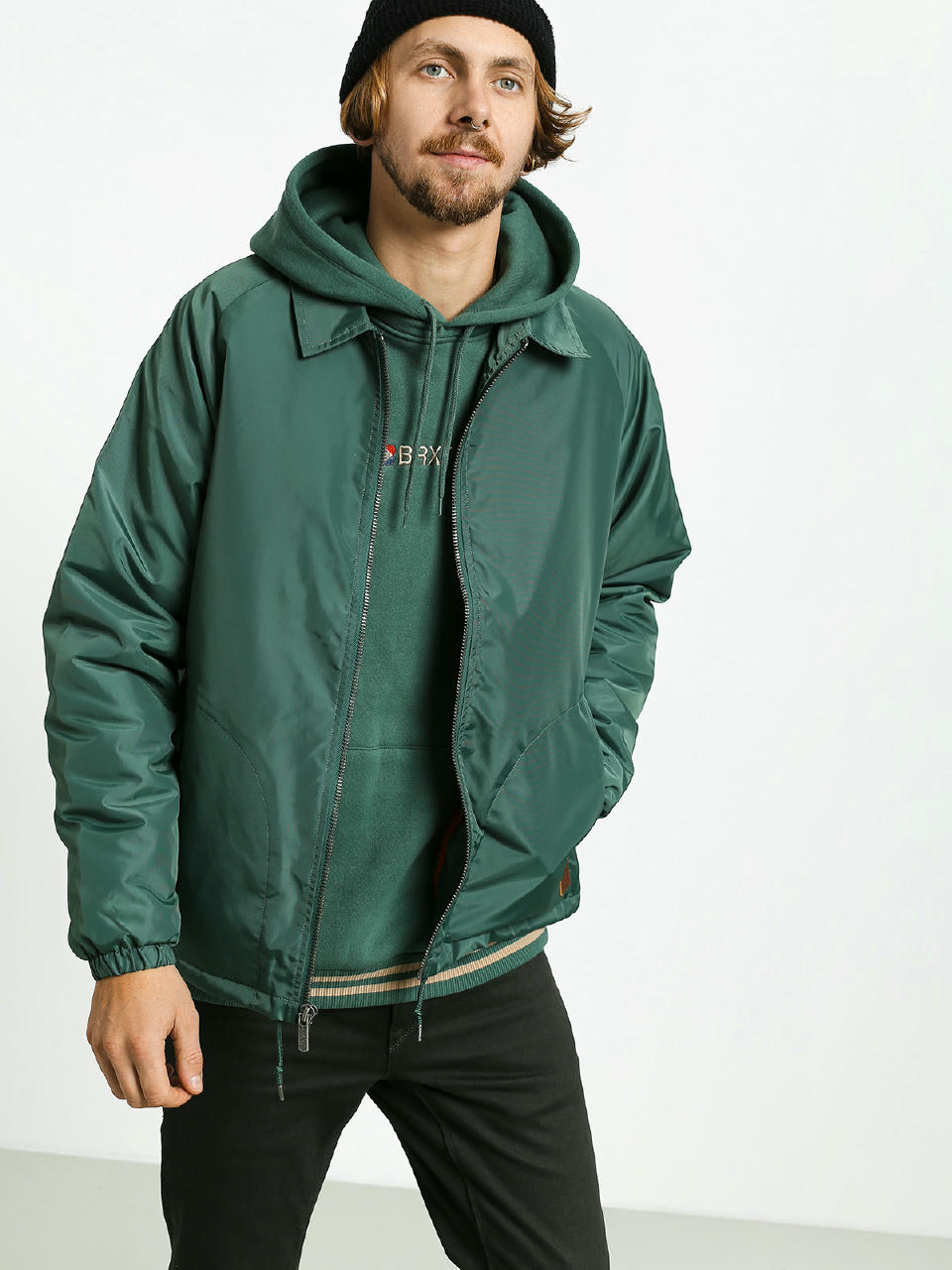 Kurtka Brixton Claxton Collar Sherpa (emerald)