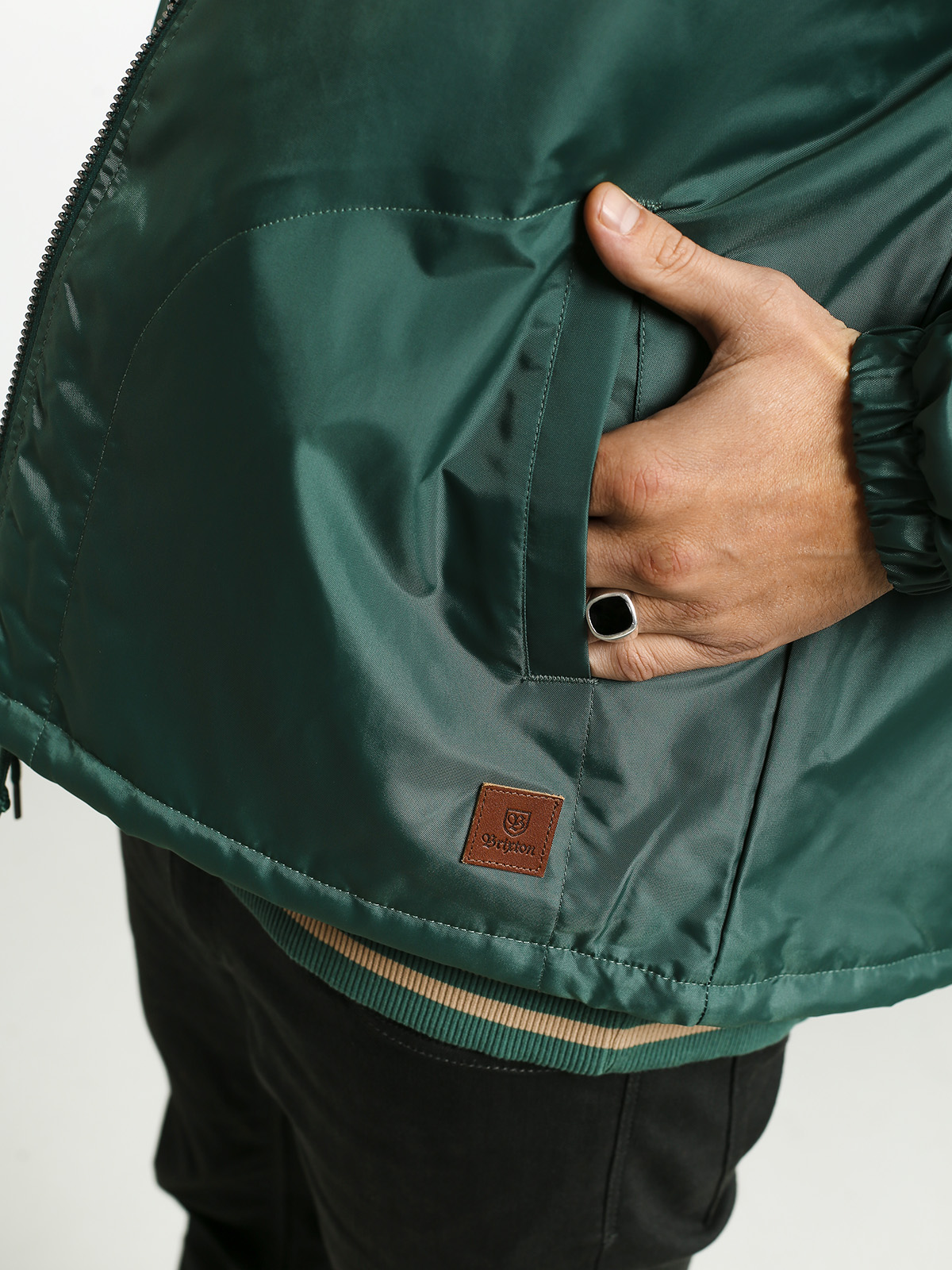 Kurtka Brixton Claxton Collar Sherpa (emerald)