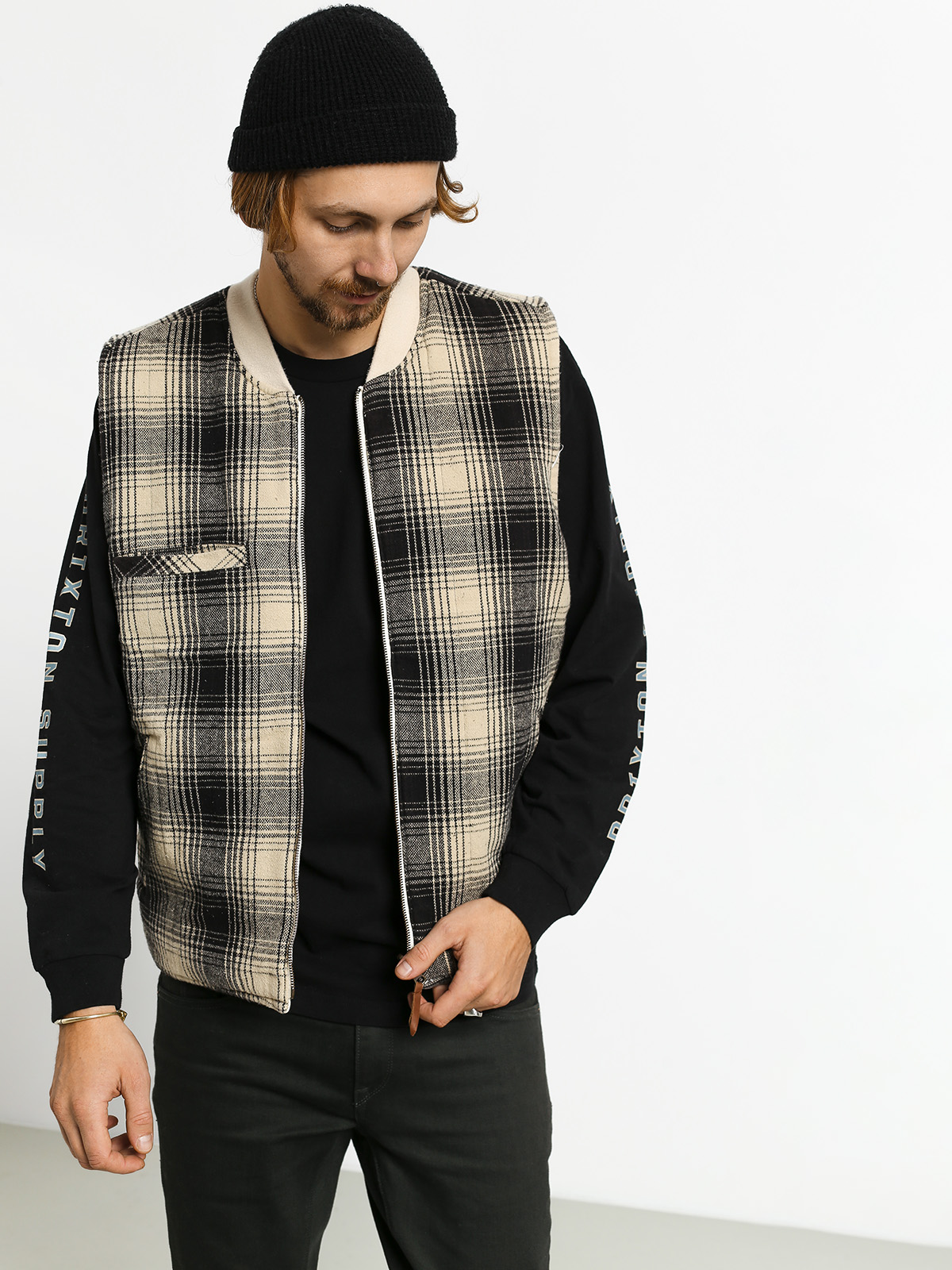 Kamizelka Brixton Abraham Rev Vest (vanilla)