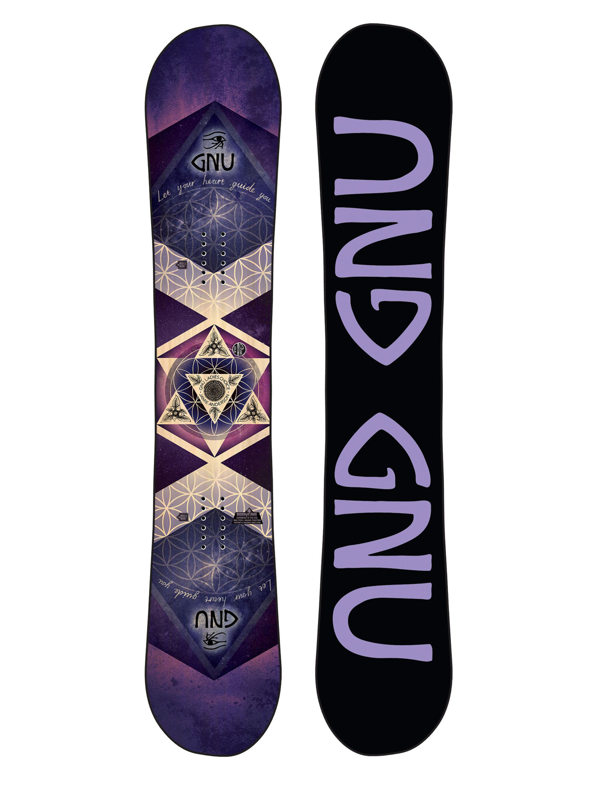 Damska Deska snowboardowa Gnu Asym Ladies Choice C2X (multi)