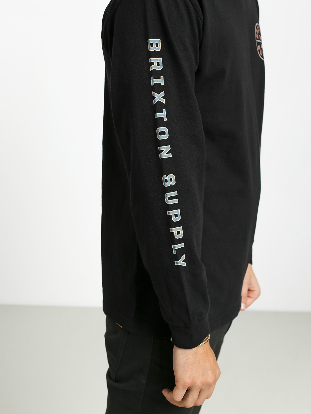 Longsleeve Brixton Oath IV Stt (black/blue)