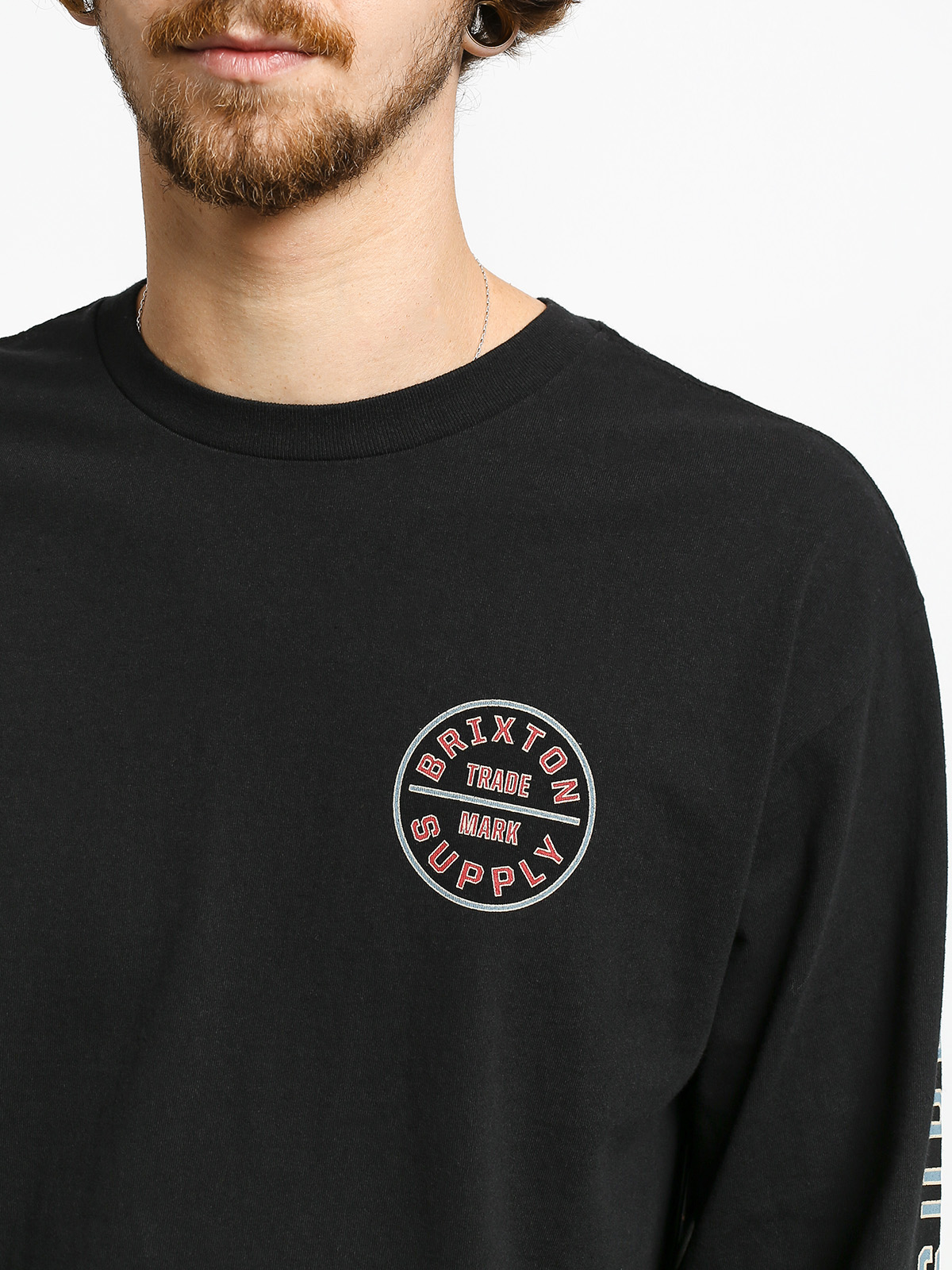 Longsleeve Brixton Oath IV Stt (black/blue)