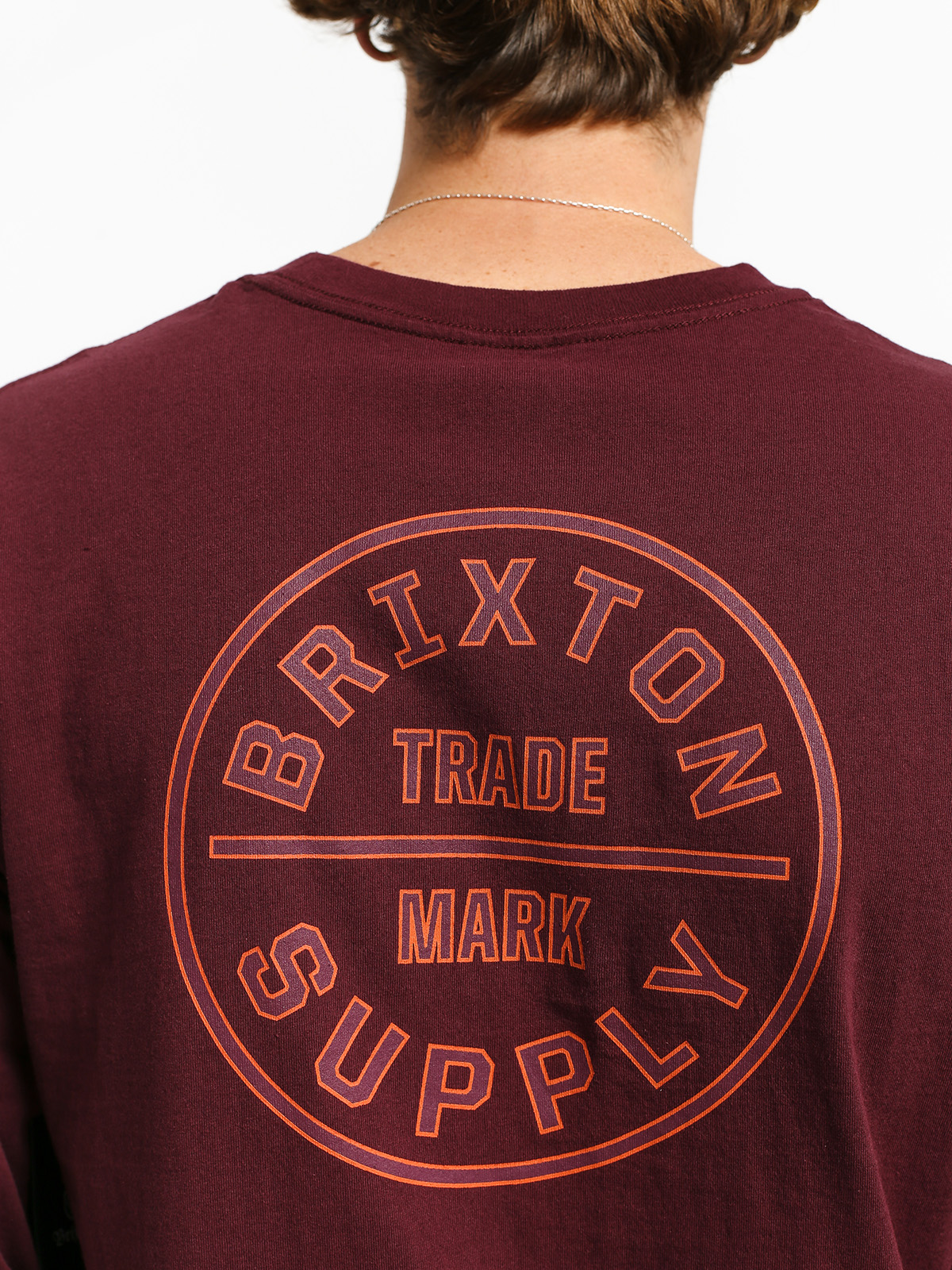 Longsleeve Brixton Oath IV Stt (maroon)
