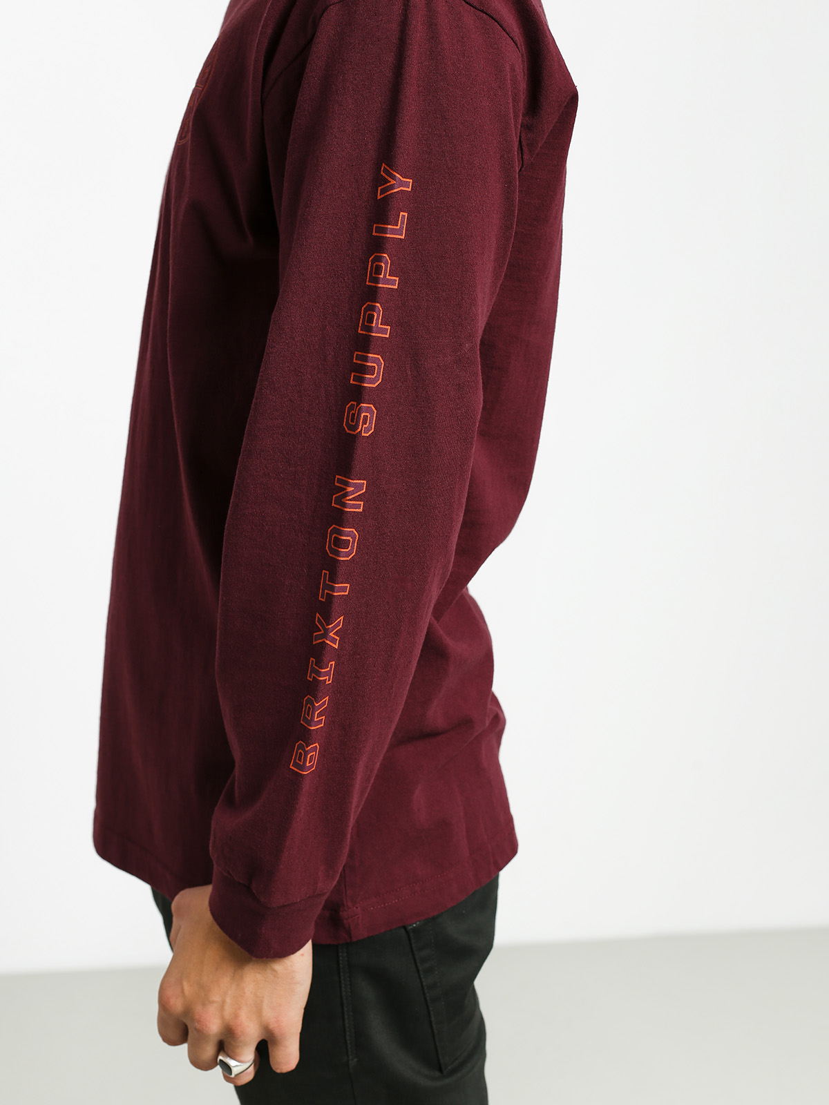 Longsleeve Brixton Oath IV Stt (maroon)