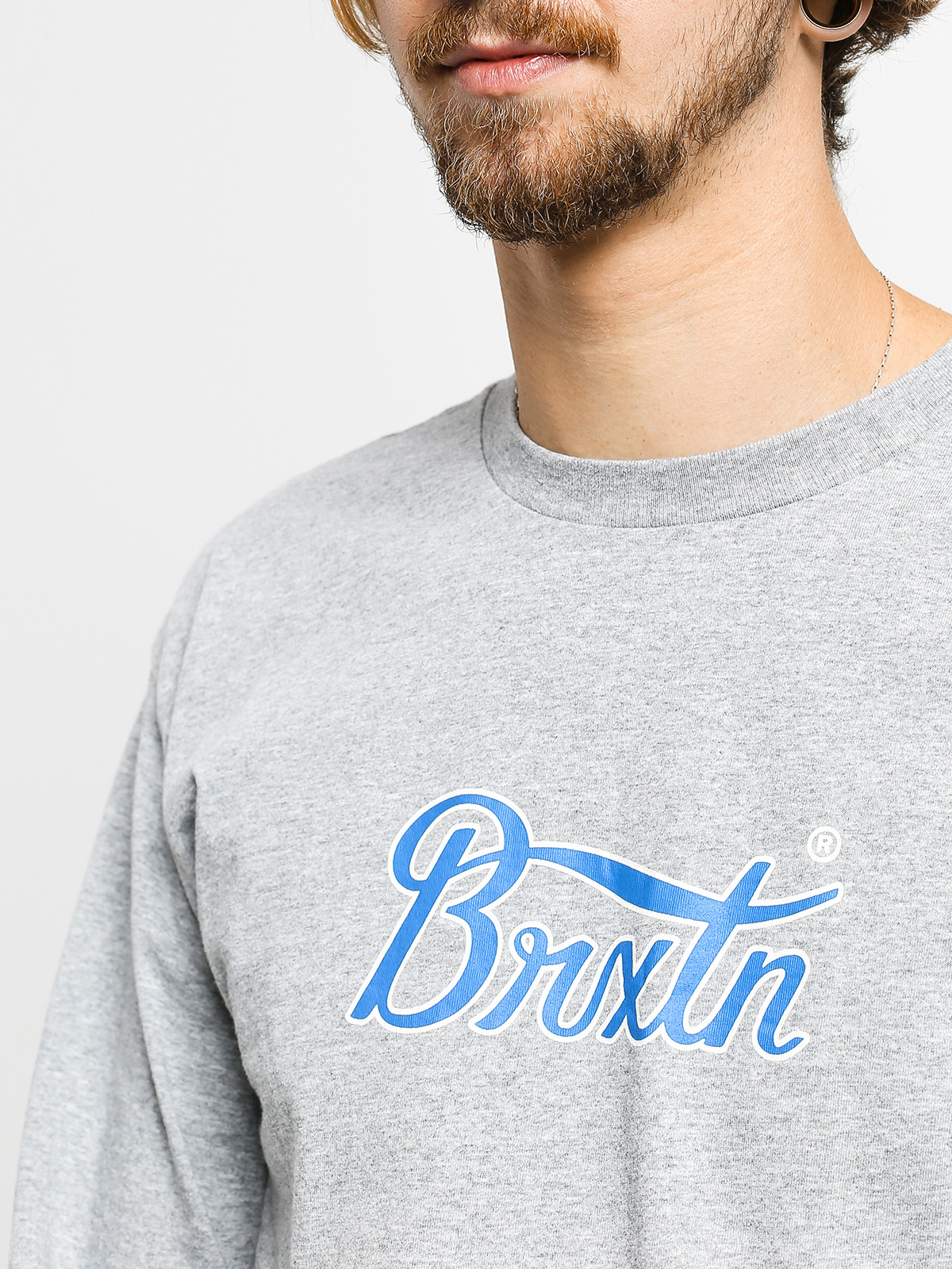 Longsleeve Brixton Stith VI Stt (heather grey)