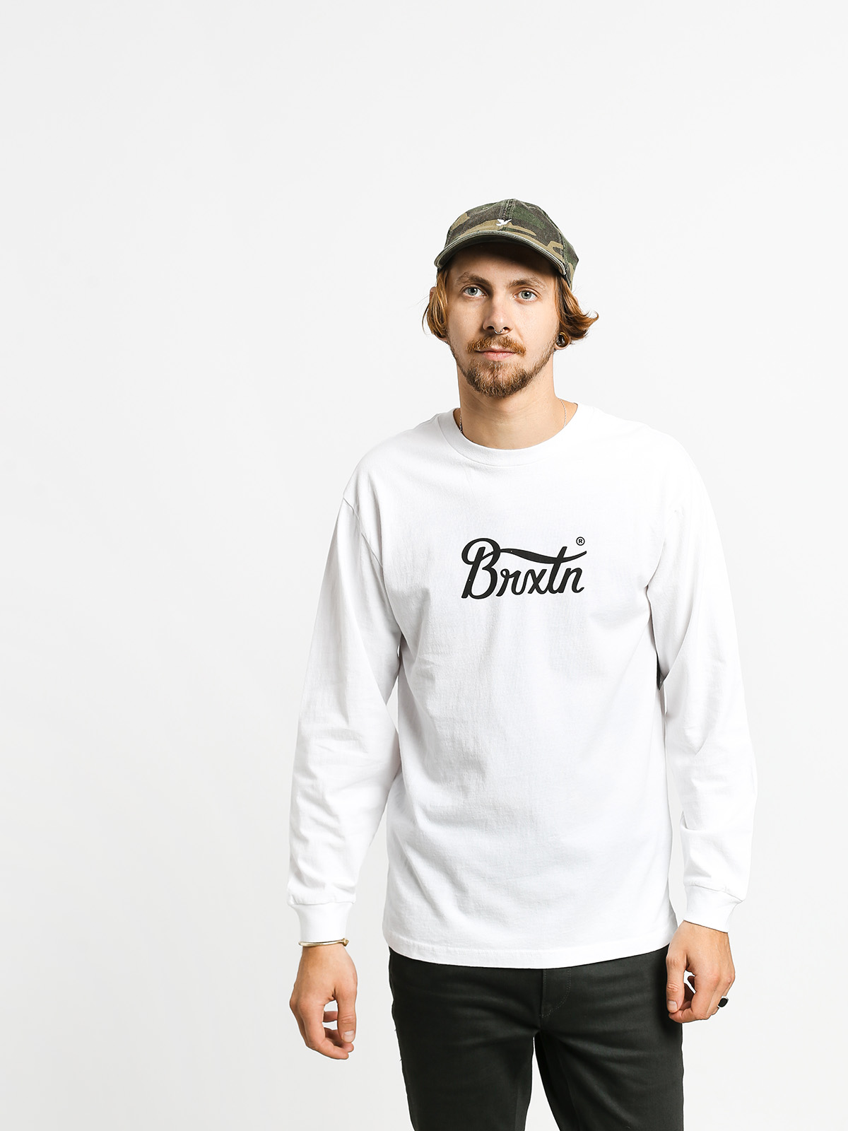 Longsleeve Brixton Stith VI Stt (white)