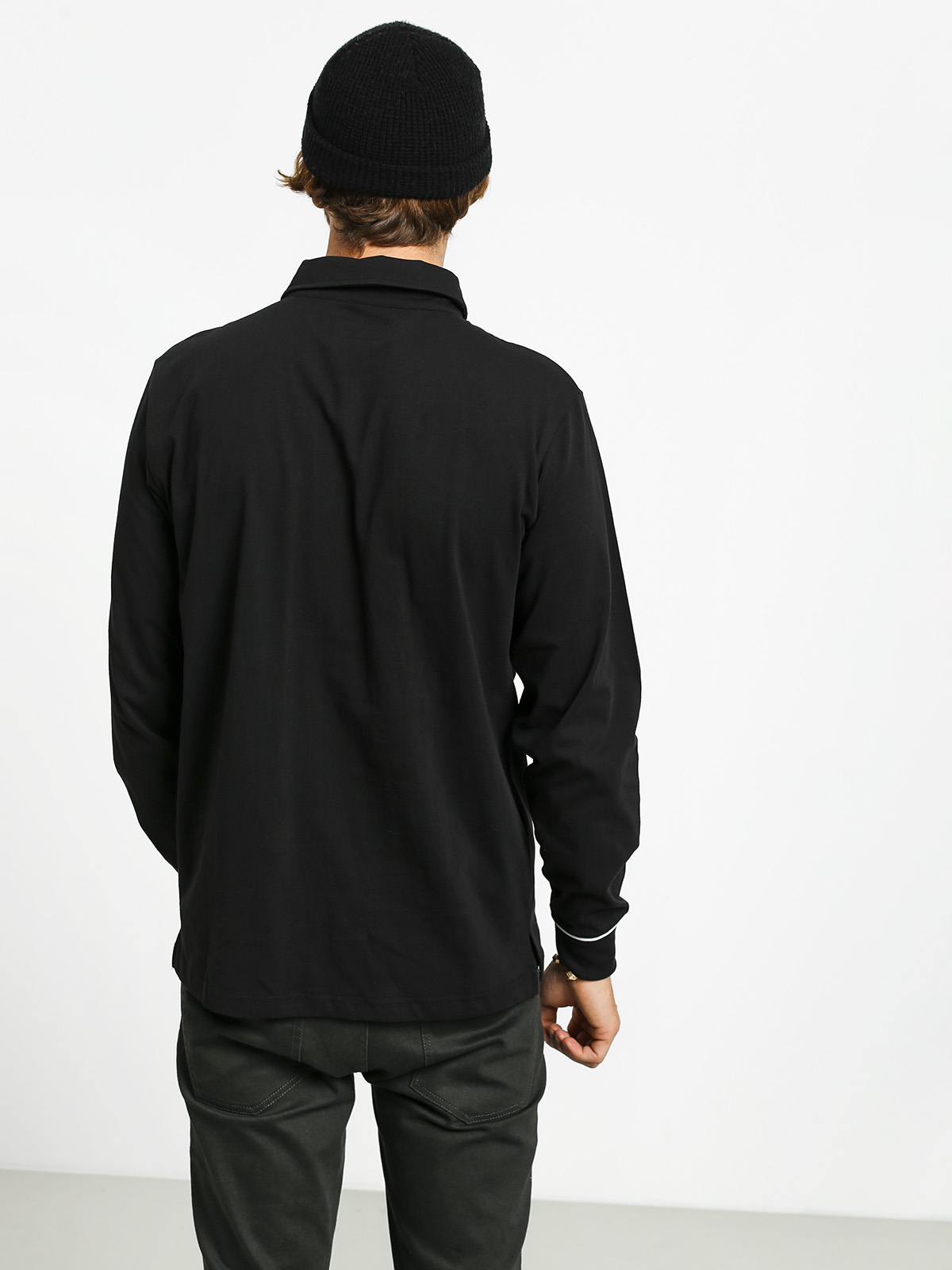 Longsleeve Brixton Carlos Polo (black/white)