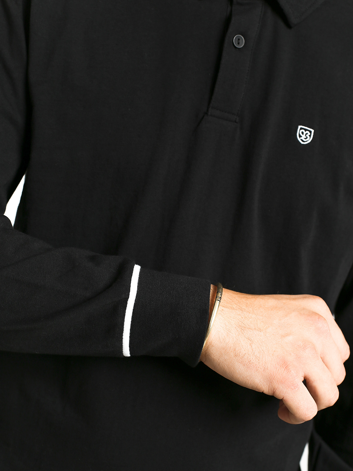Longsleeve Brixton Carlos Polo (black/white)