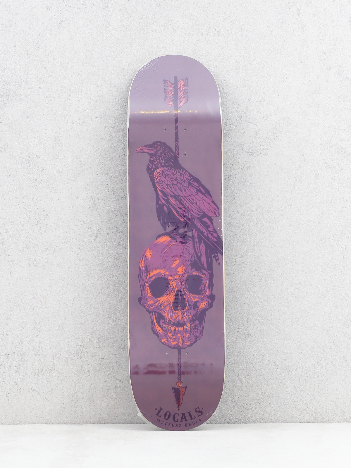 Deck Locals Skateboards Skull Mask 1 Promodel Mateusz Okuła (plum)