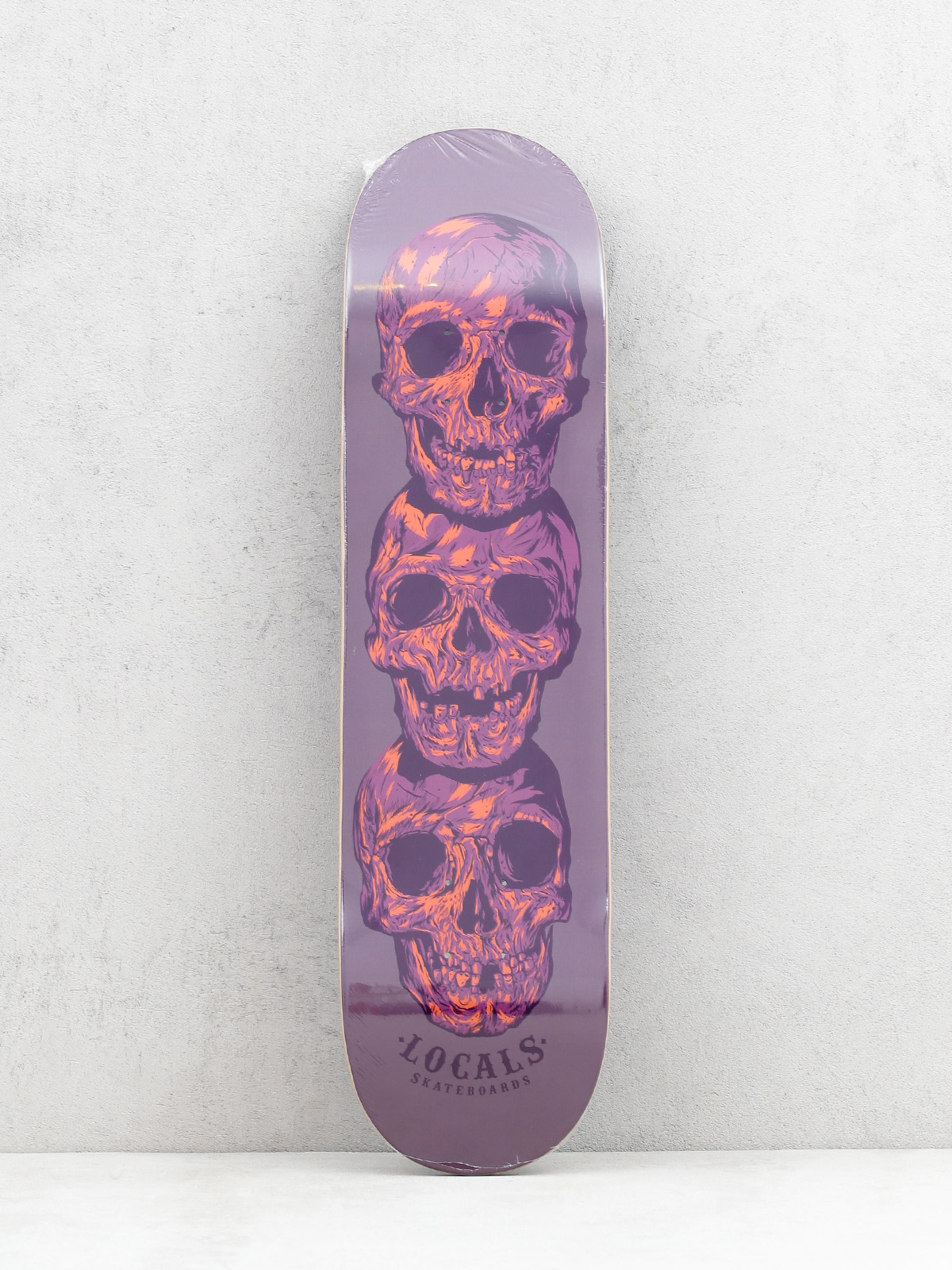 Deck Locals Skateboards Skull Mask 3 (plum)