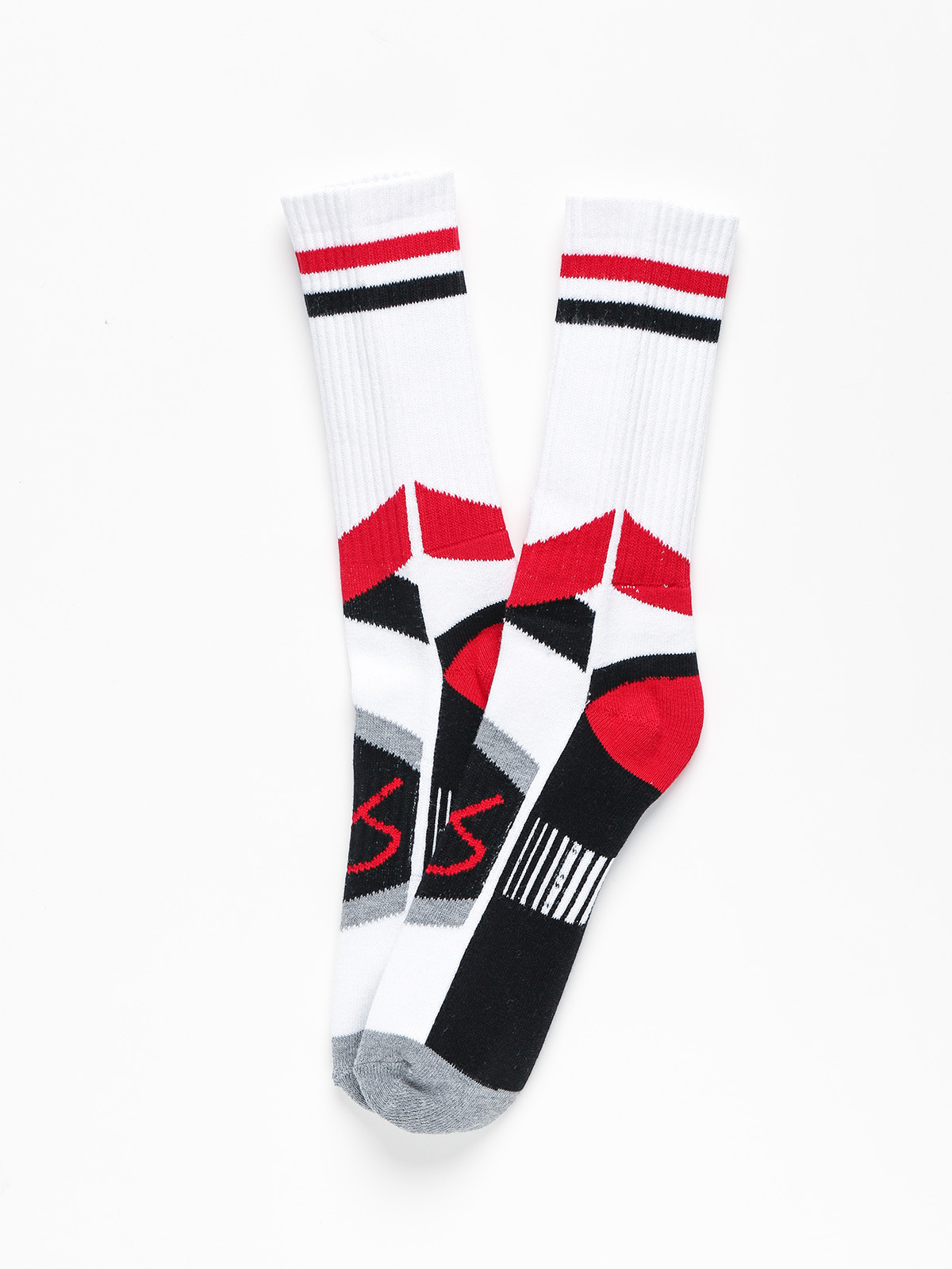 Skarpetki eS Es Asi Tech (white/red)