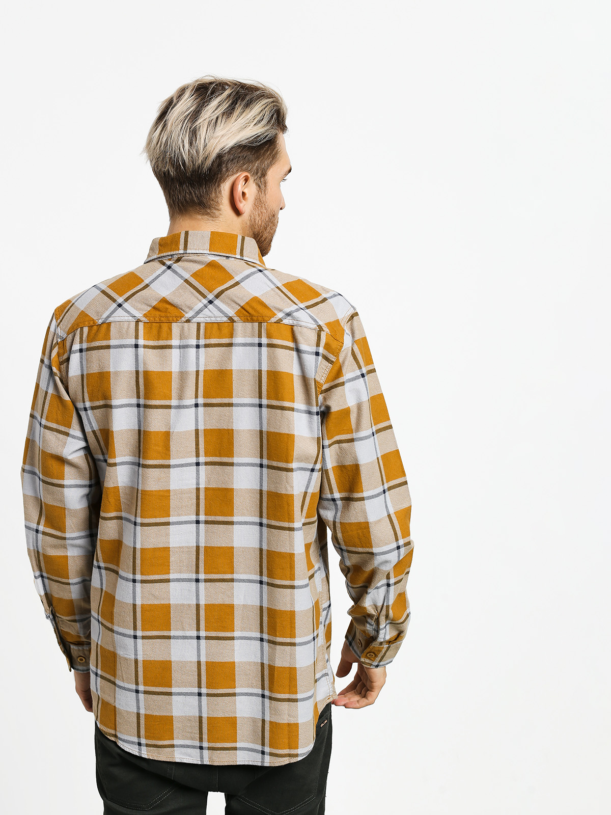 Koszula Brixton Bowery Lw Flannel Ls (aluminum/maize)