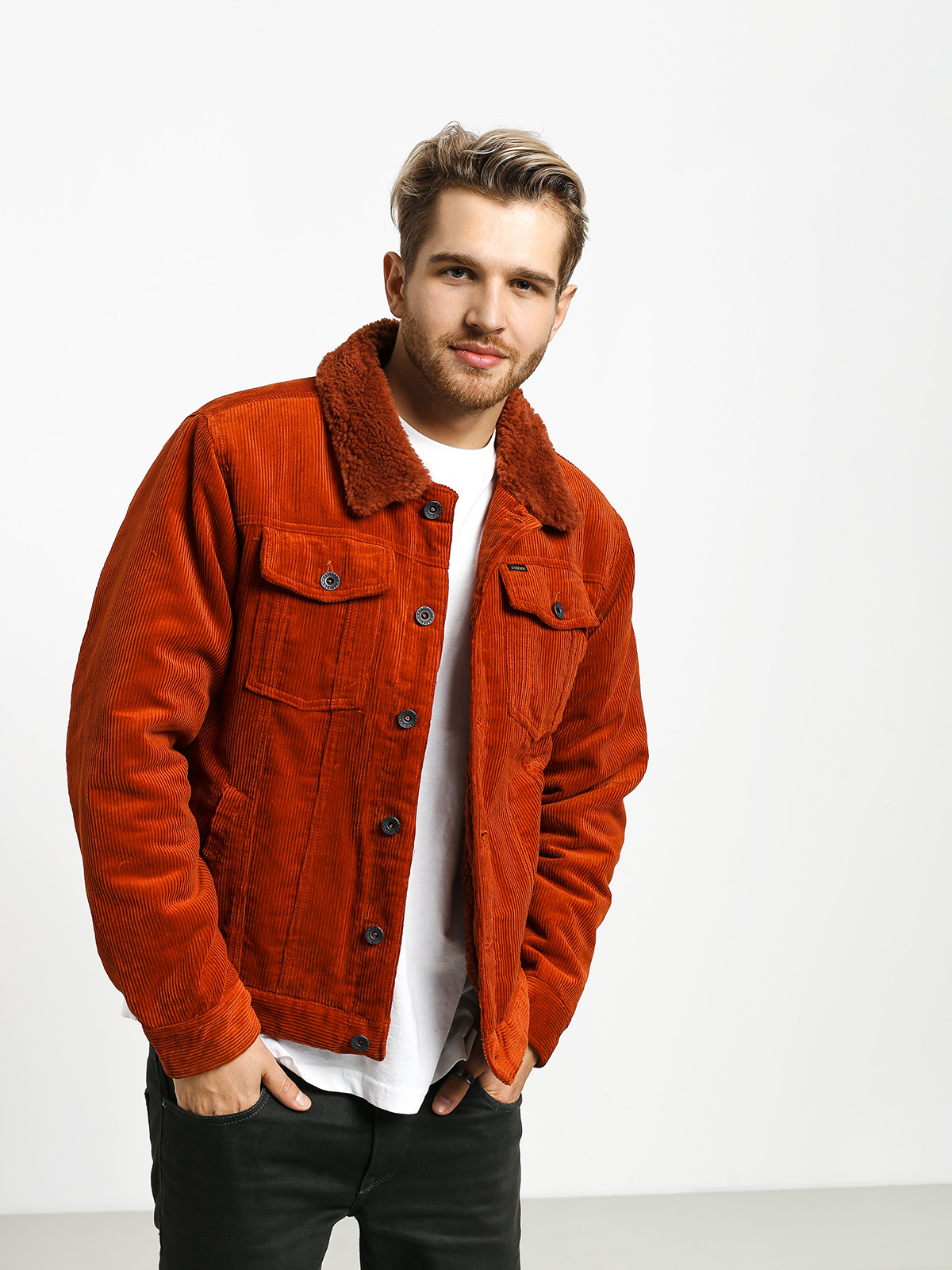 Kurtka Brixton Cable Sherpa (picante)