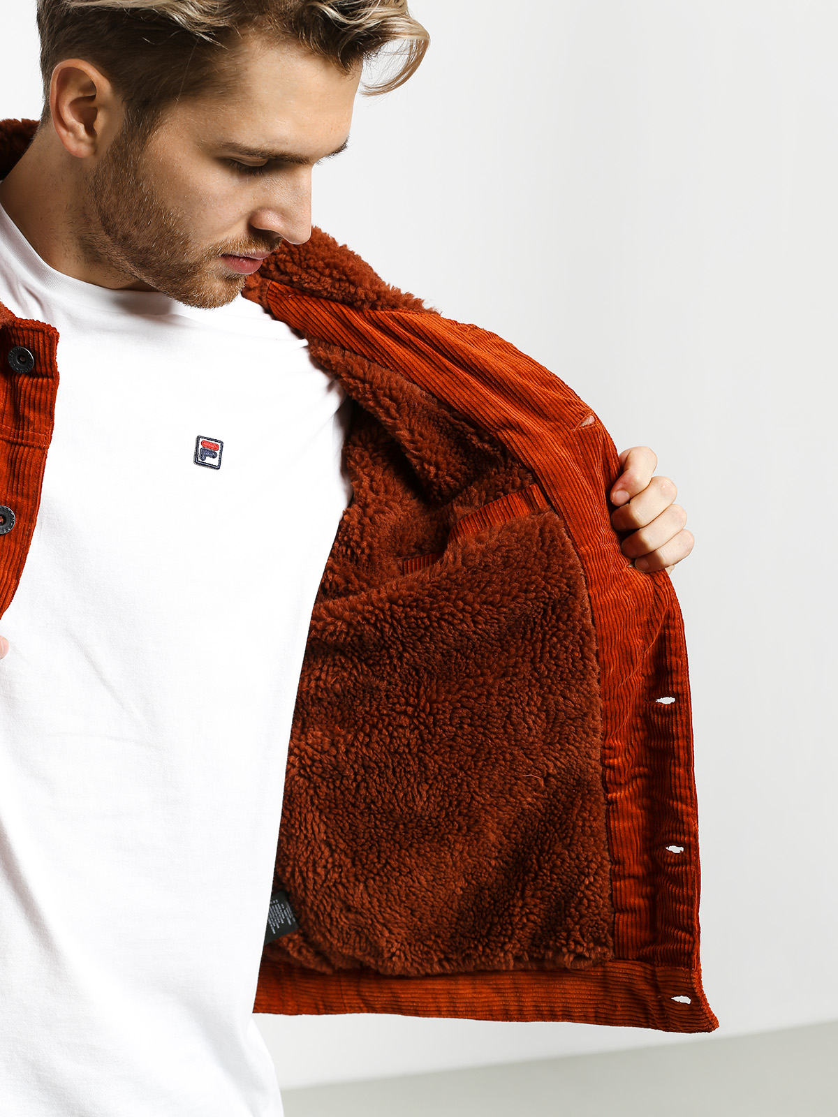 Kurtka Brixton Cable Sherpa (picante)