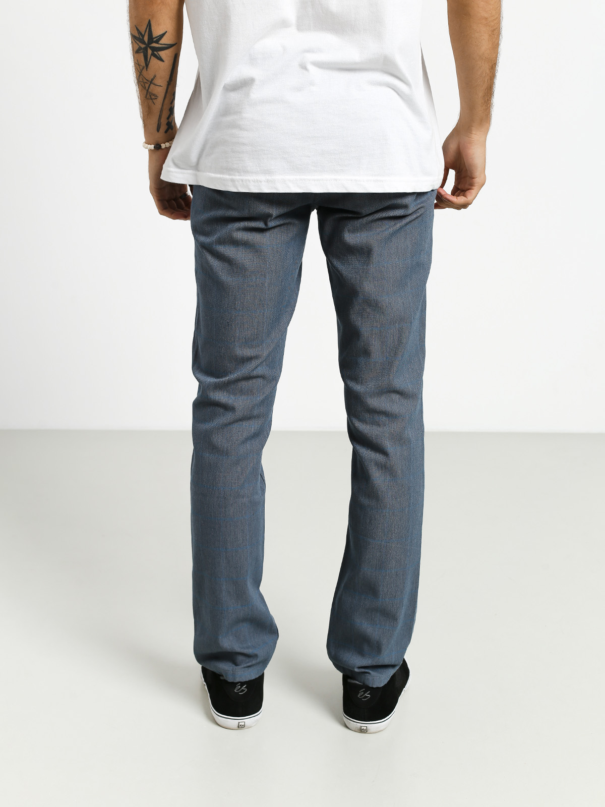 Spodnie Brixton Reserve Chino Ltd (light blue plaid)