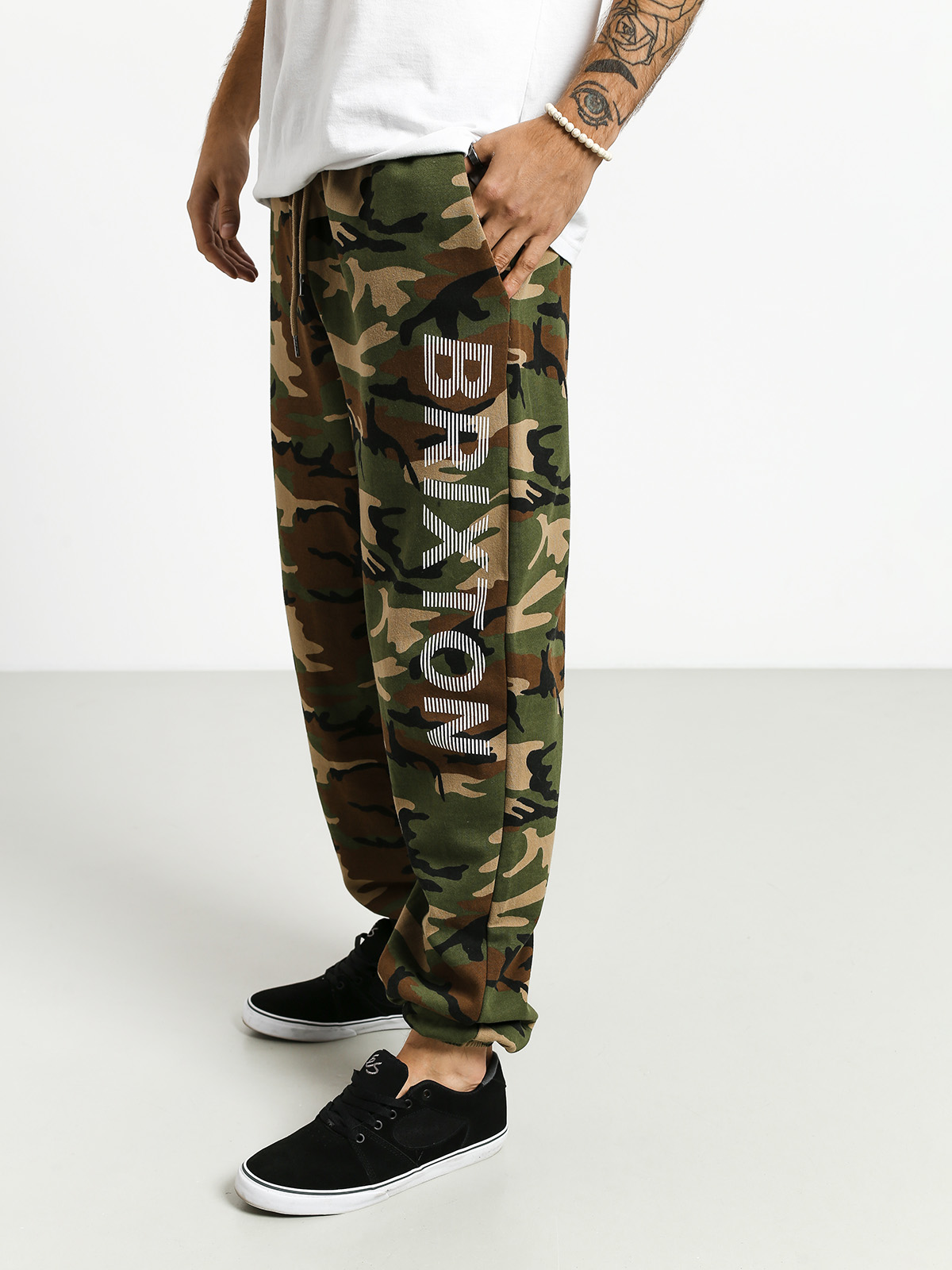 Spodnie Brixton Tread (woodland camo)