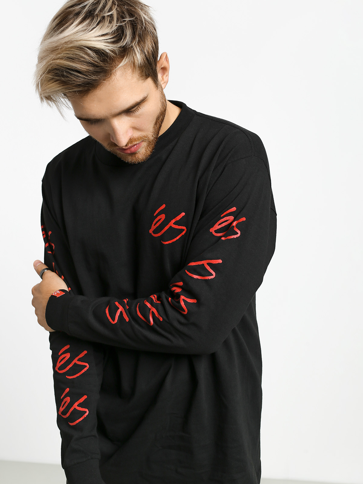 Longsleeve eS Script (black)