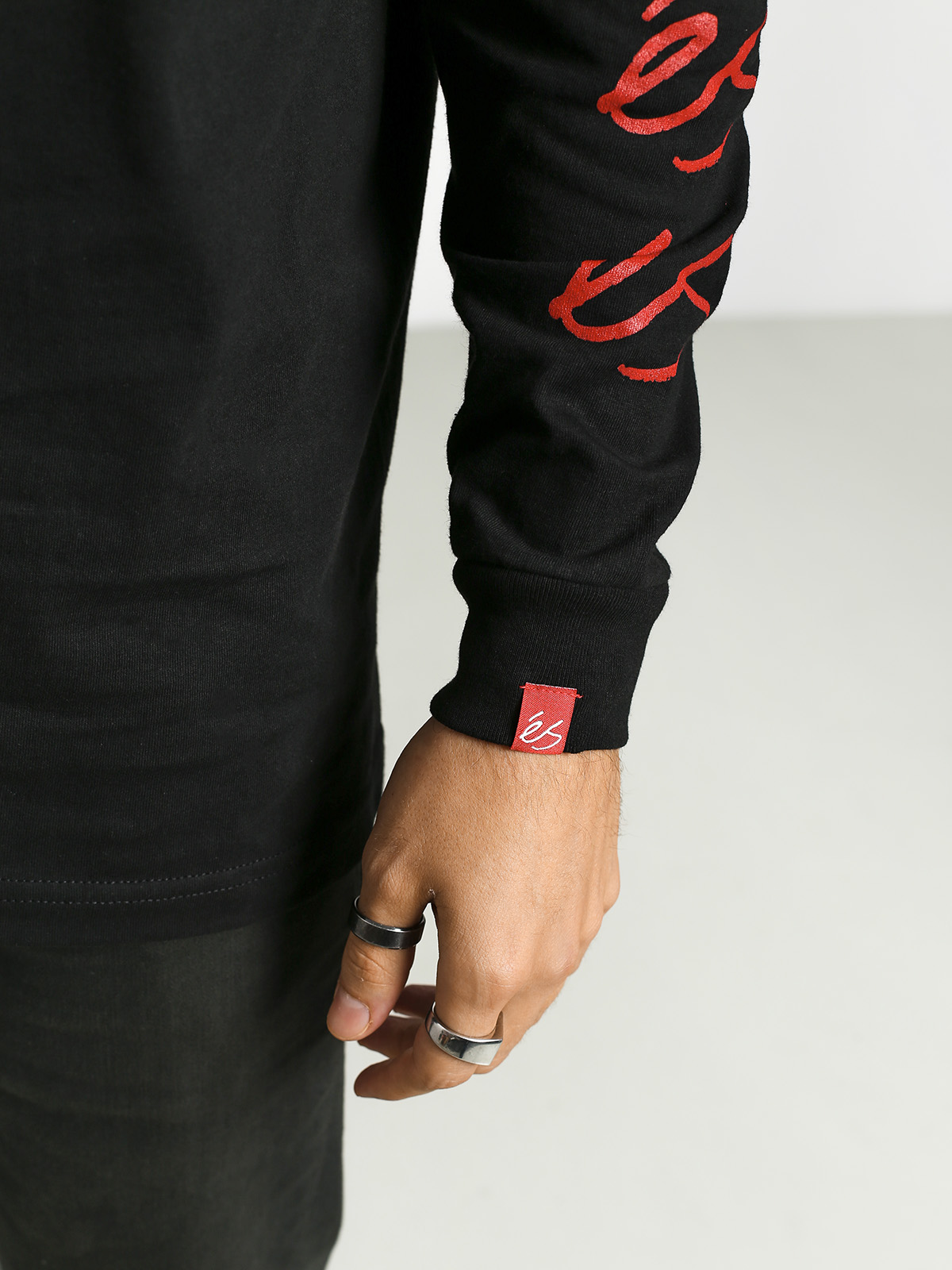 Longsleeve eS Script (black)