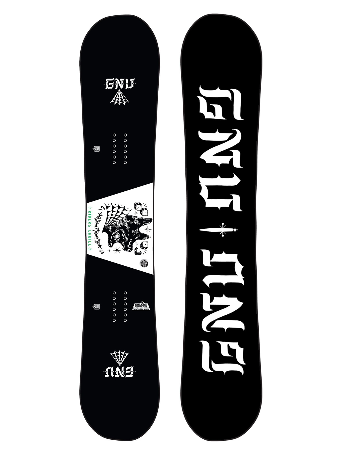Męska Deska snowboardowa Gnu Asym Riders Choice C2X (dog)