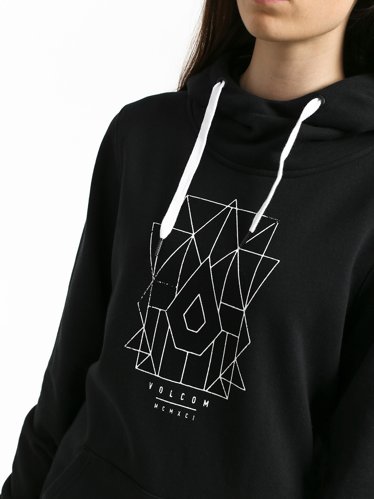 Damska Bluza z kapturem Volcom Costus HD (blk)