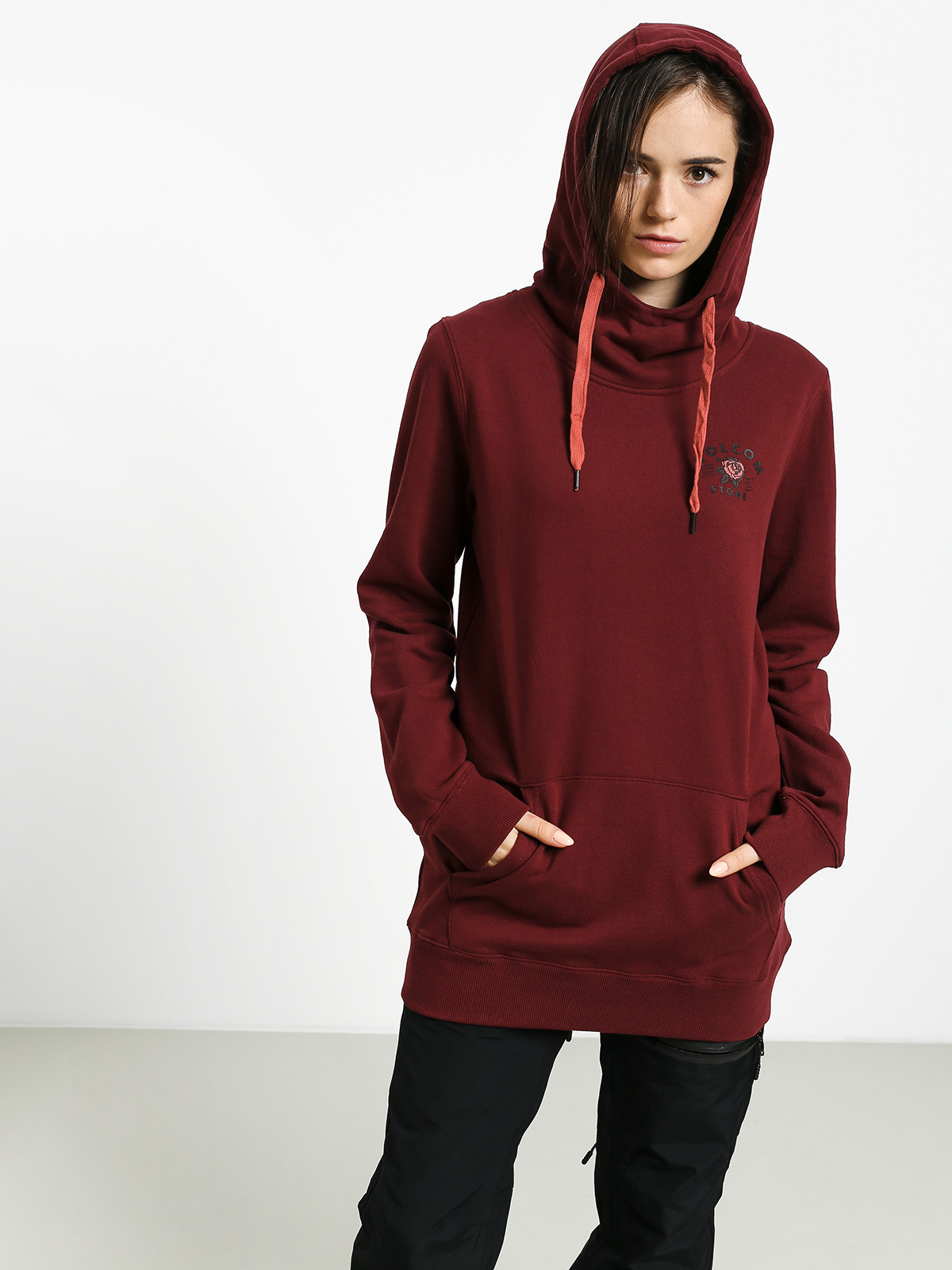 Damska Bluza z kapturem Volcom Costus HD (scr)