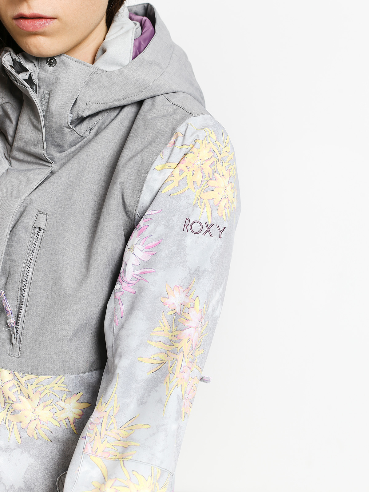 Damska Kurtka snowboardowa Roxy Jetty Block (edelweiss)