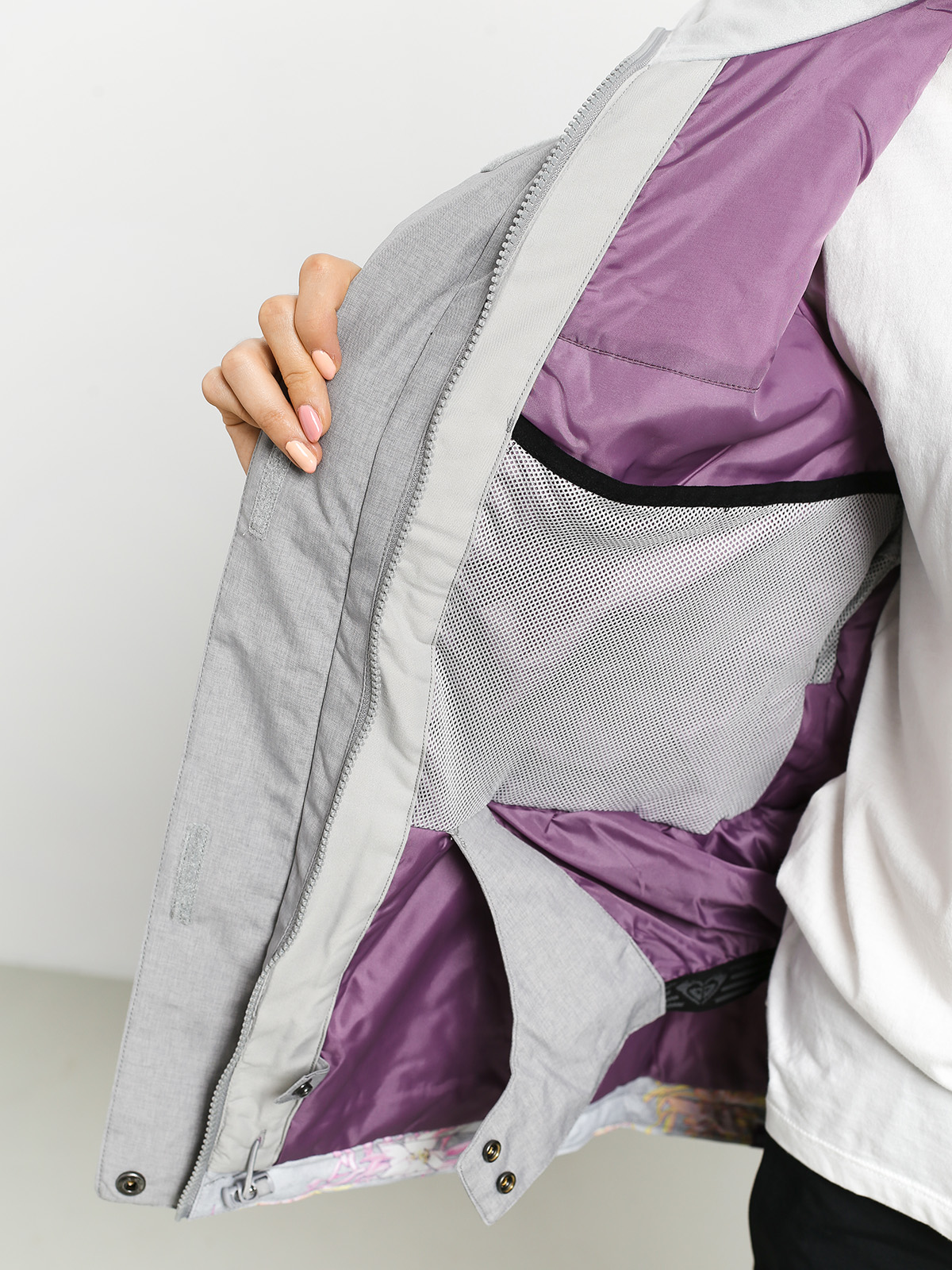 Damska Kurtka snowboardowa Roxy Jetty Block (edelweiss)