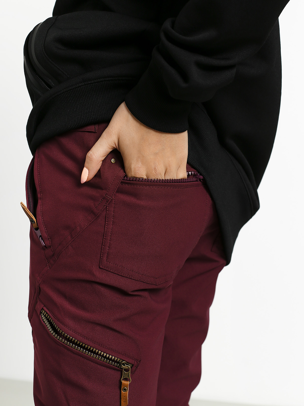 Damskie Spodnie snowboardowe Roxy Cabin (grape wine)