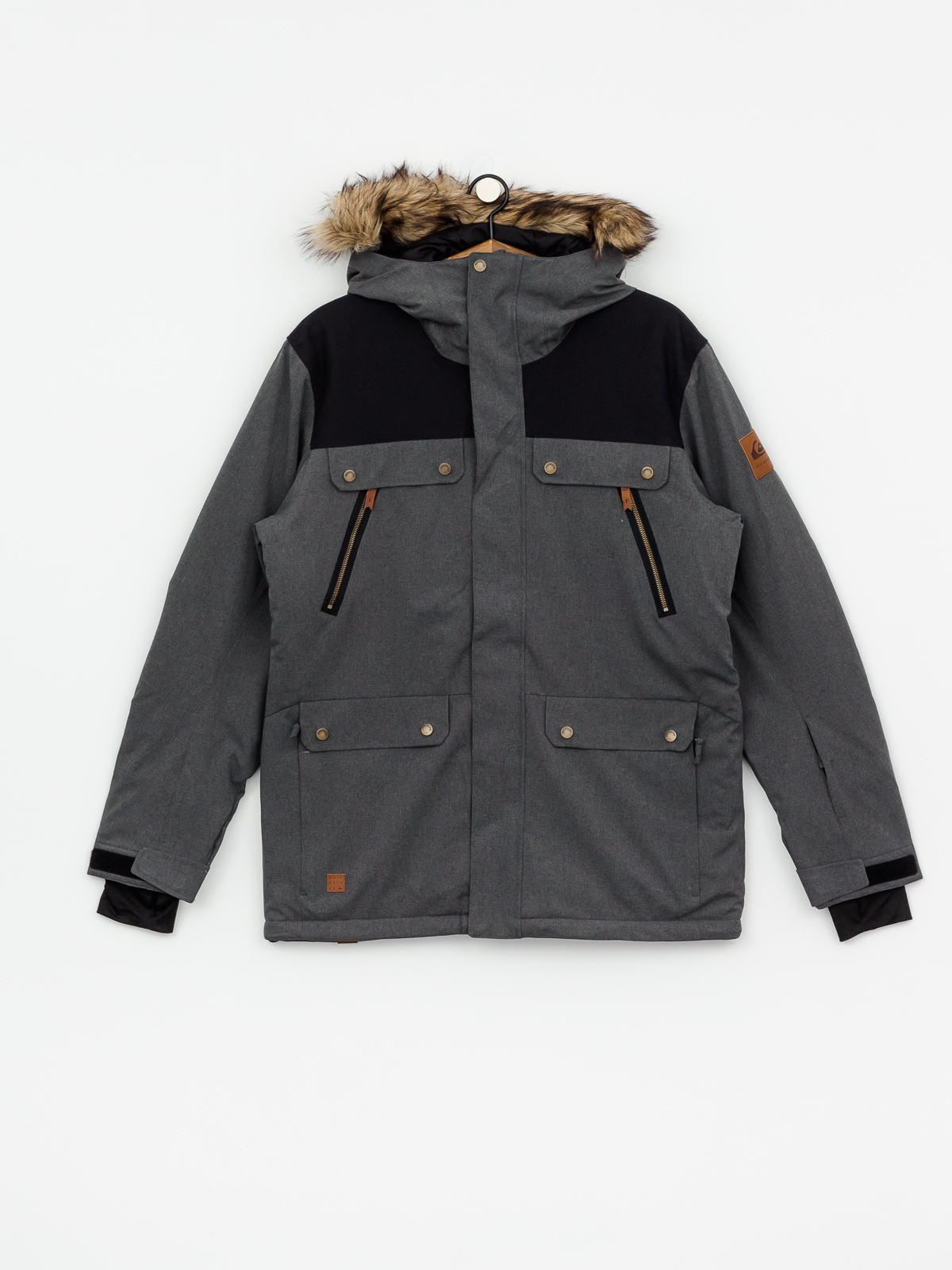 Męska Kurtka snowboardowa Quiksilver Selector (black heather)