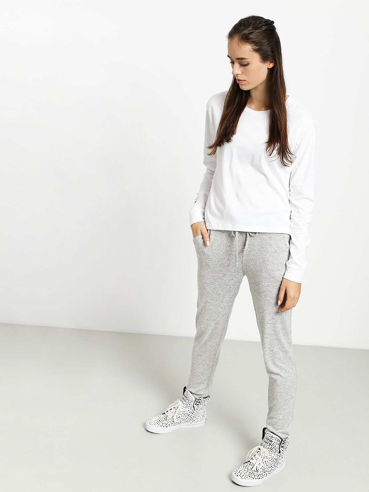 Longsleeve Element Timber Crop Wmn (white)