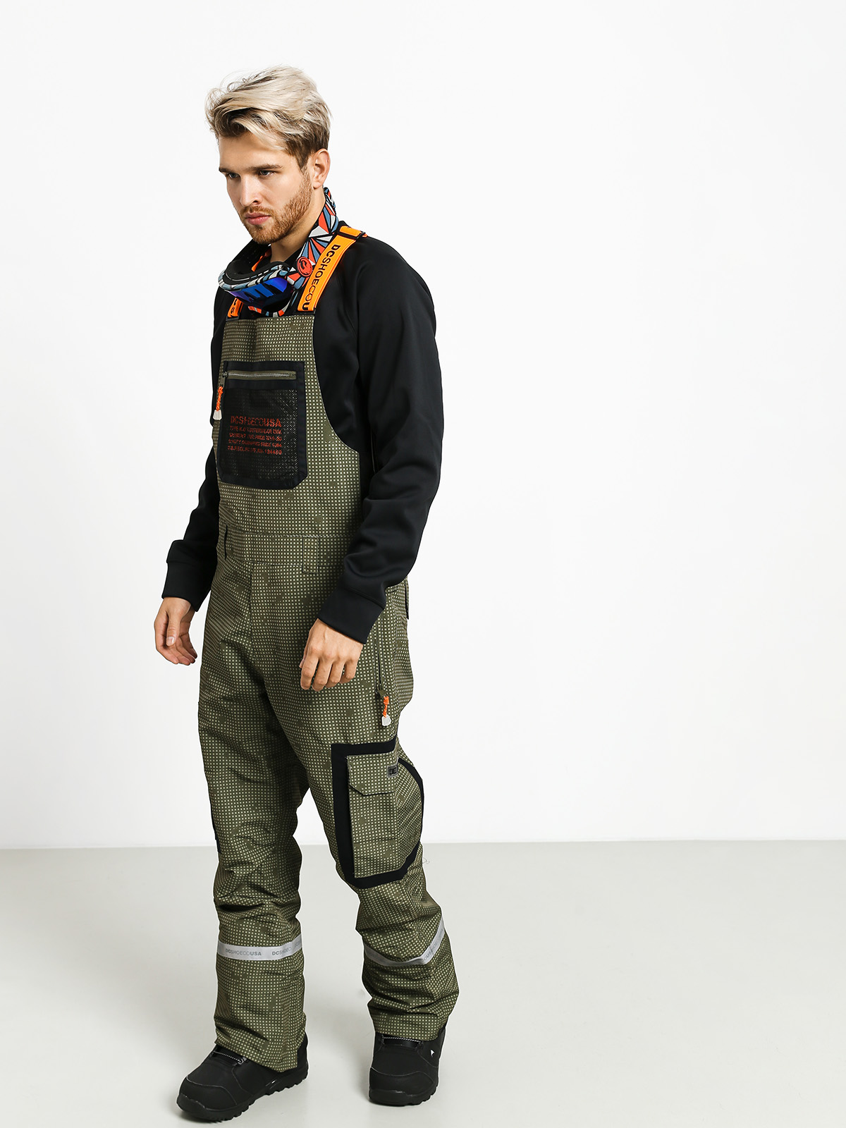 Męskie Spodnie snowboardowe DC Revival Bib (desert night camo)