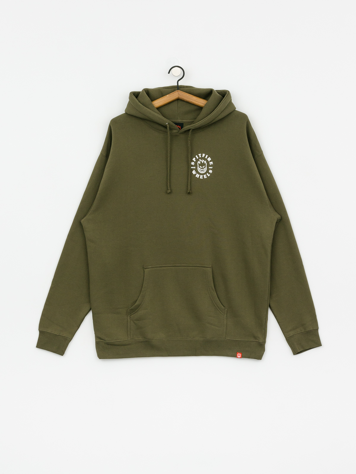 Bluza z kapturem Spitfire Big Head Classic HD (olive green)