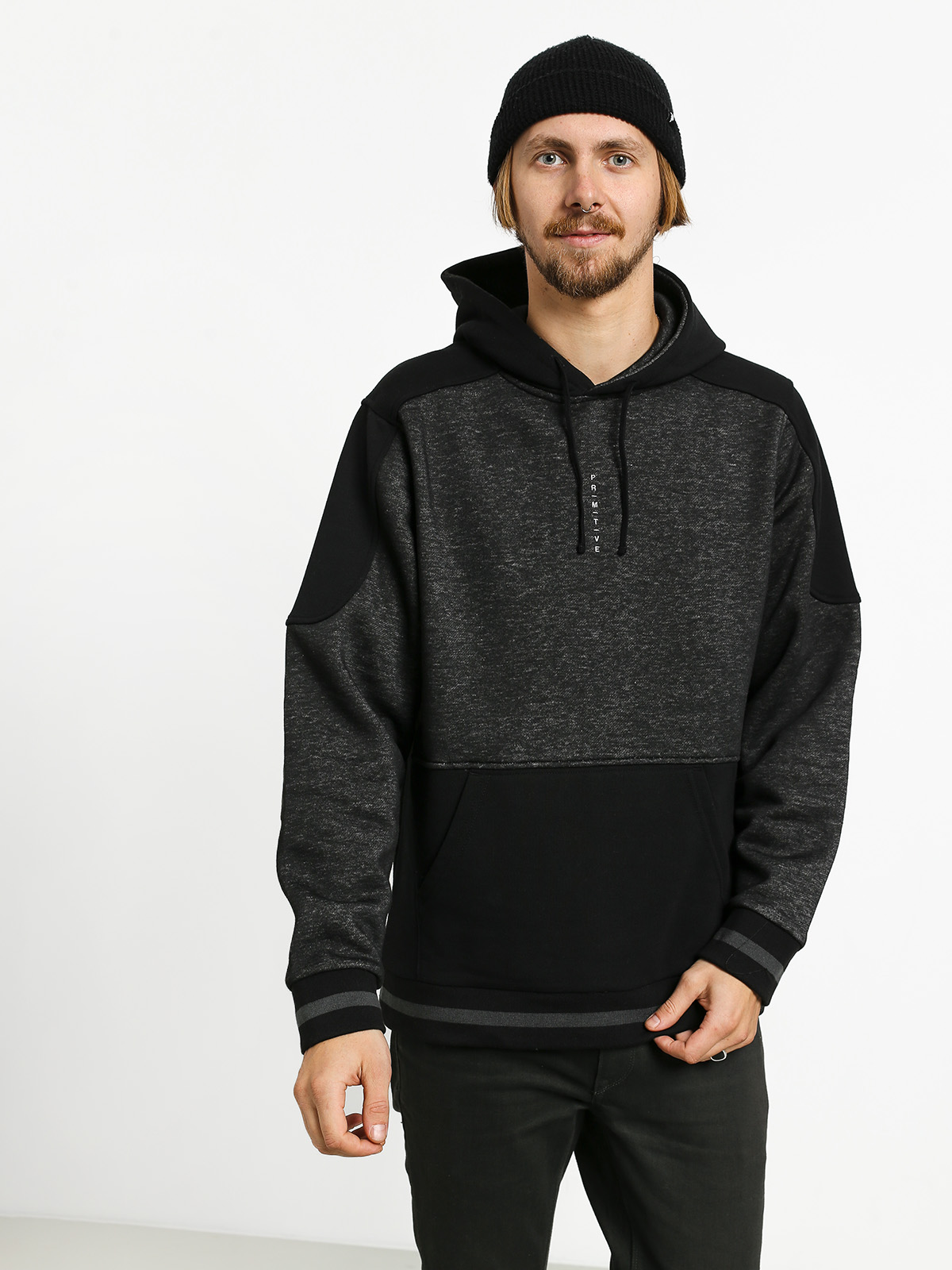 Bluza z kapturem Primitive Moods Contour HD (black wash)