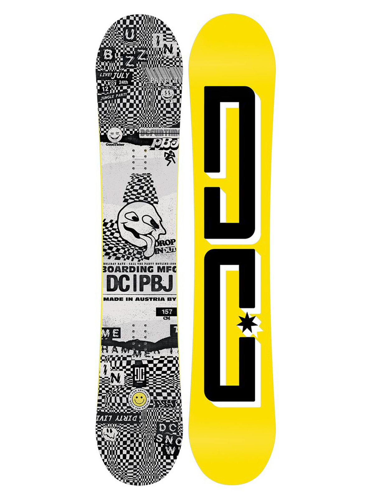Męska Deska snowboardowa DC Pbj (yellow/black.white)