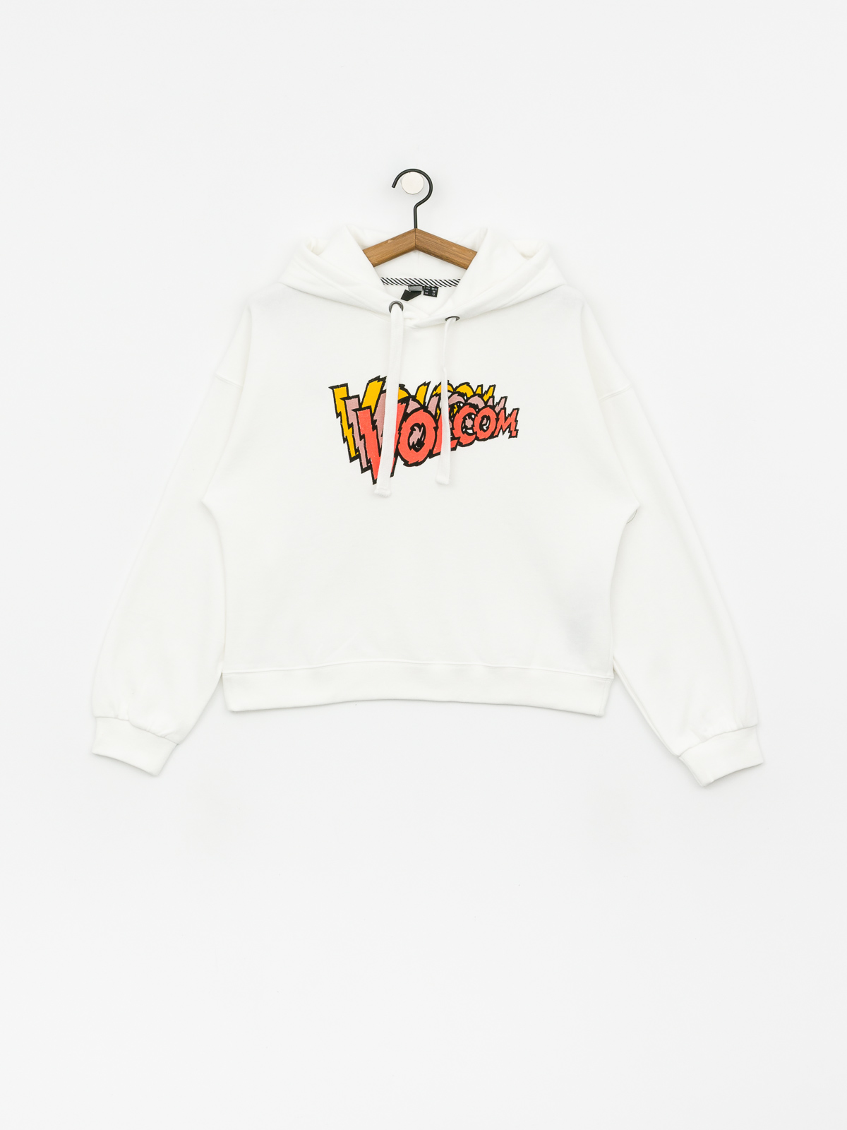 Bluza z kapturem Volcom Knew Wave HD Wmn (star white)