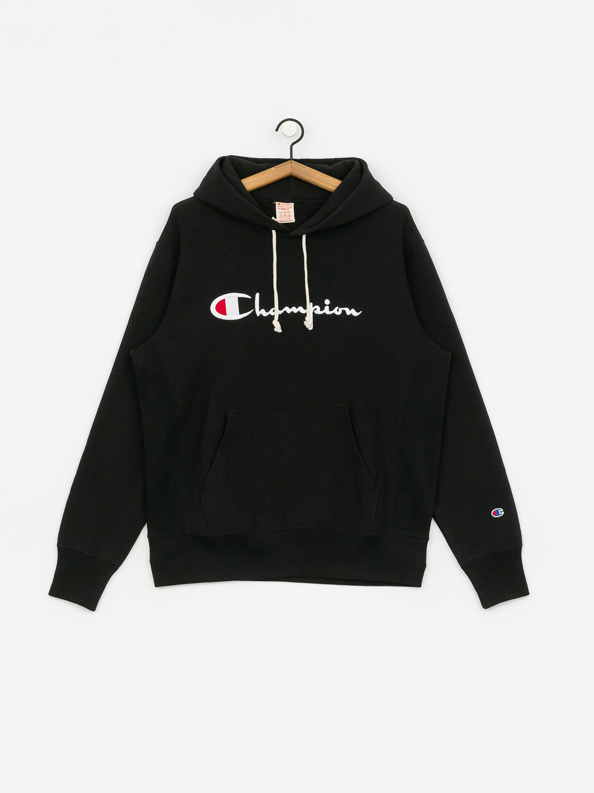 Bluza z kapturem Champion Premium Reverse Weave Hooded Big Logo HD (nbk)
